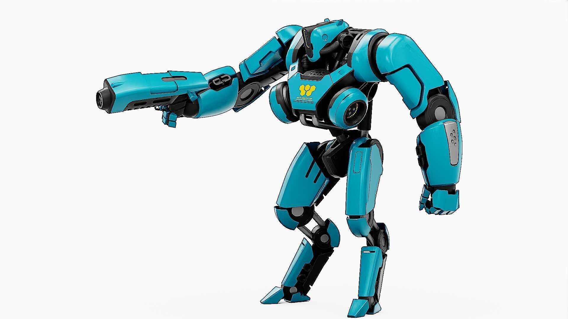 BATTLE DROID SYRIOS-B Rigged for Unreal Engine - Unity - MIXAMO 3D model_24