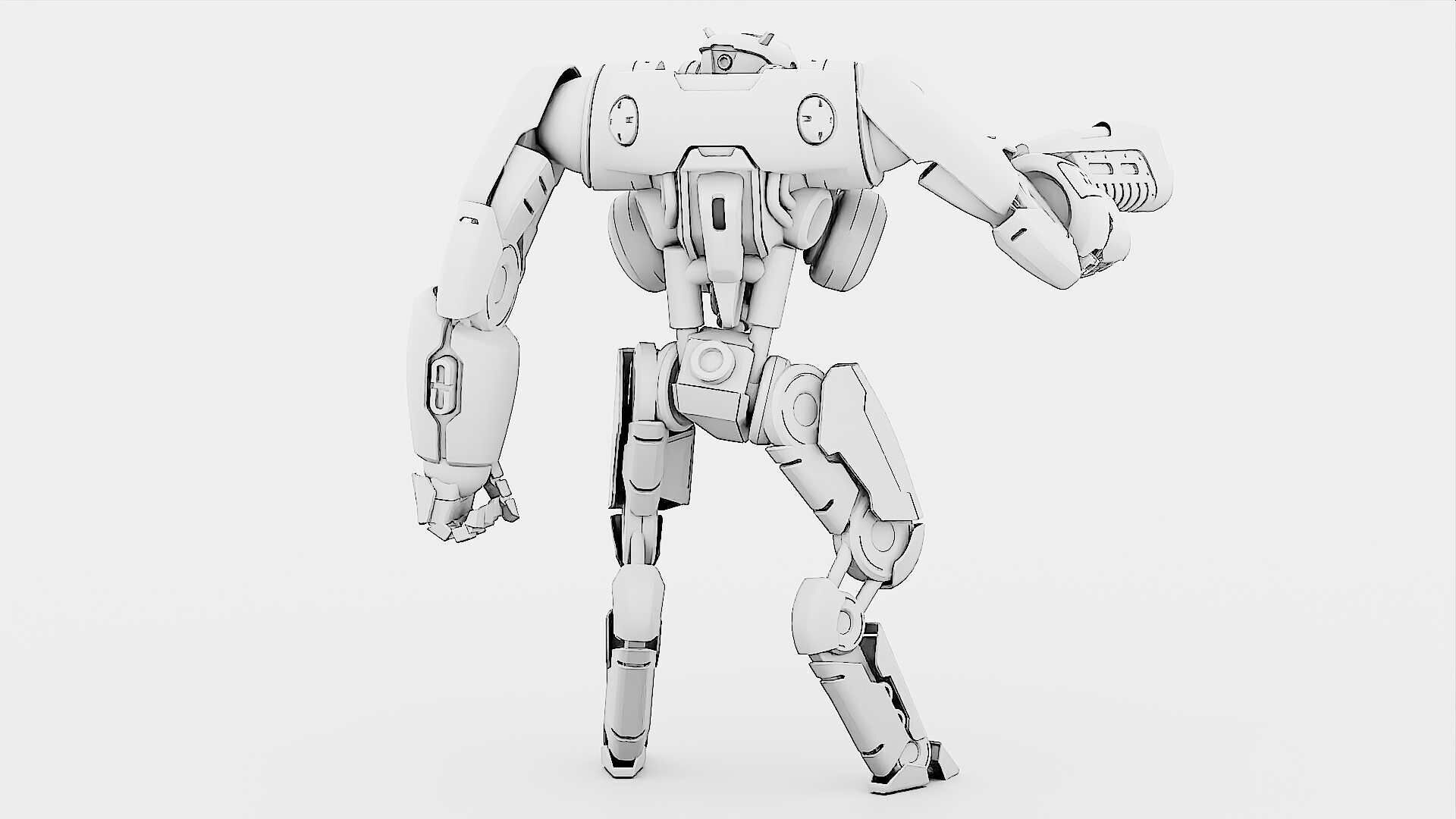 BATTLE DROID SYRIOS-B Rigged for Unreal Engine - Unity - MIXAMO 3D model_33
