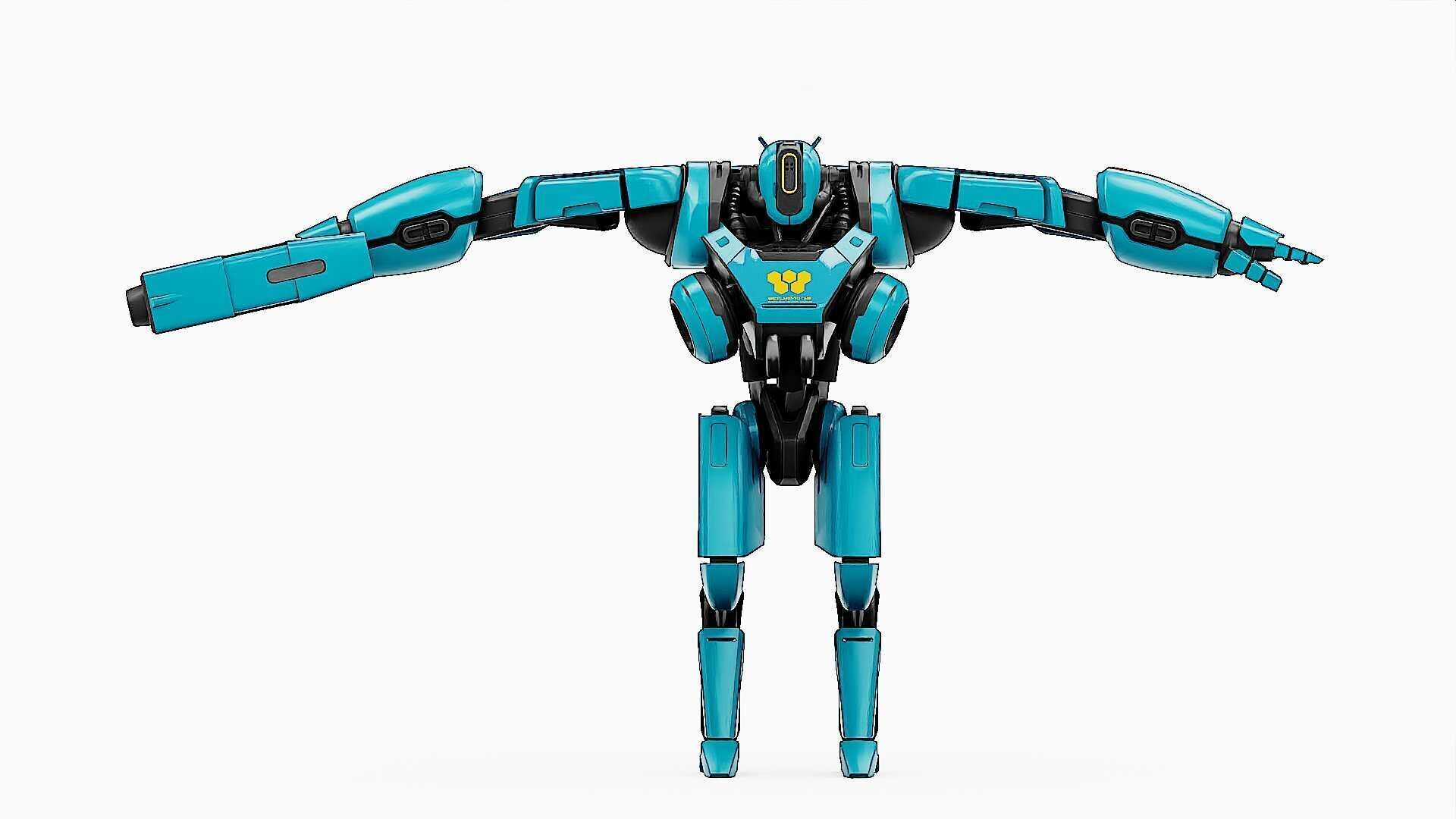 BATTLE DROID SYRIOS-B Rigged for Unreal Engine - Unity - MIXAMO 3D model_30