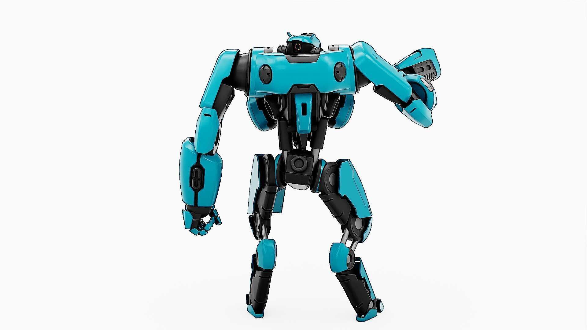 BATTLE DROID SYRIOS-B Rigged for Unreal Engine - Unity - MIXAMO 3D model_16