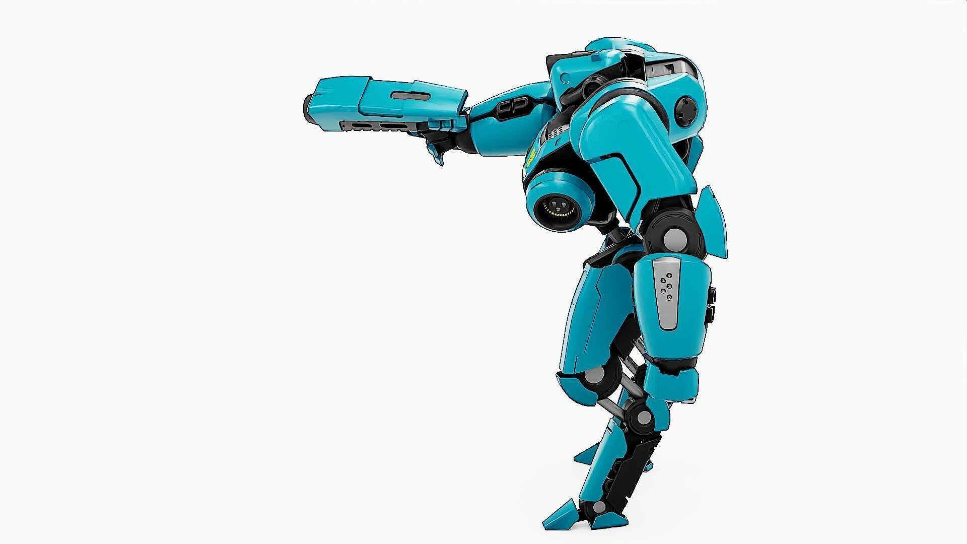 BATTLE DROID SYRIOS-B Rigged for Unreal Engine - Unity - MIXAMO 3D model_22