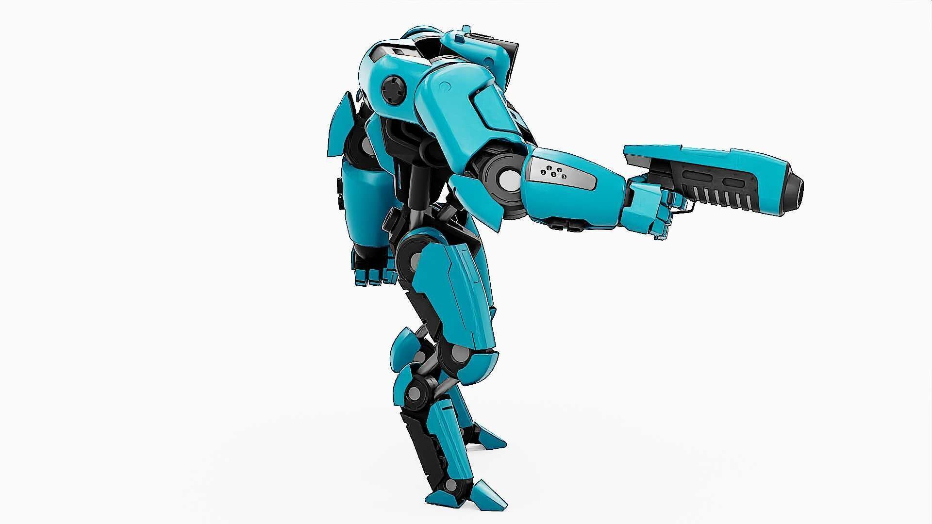 BATTLE DROID SYRIOS-B Rigged for Unreal Engine - Unity - MIXAMO 3D model_10