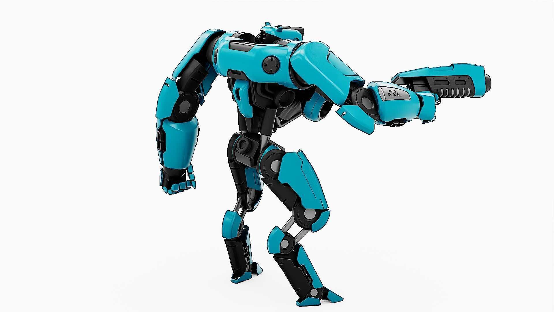 BATTLE DROID SYRIOS-B Rigged for Unreal Engine - Unity - MIXAMO 3D model_13