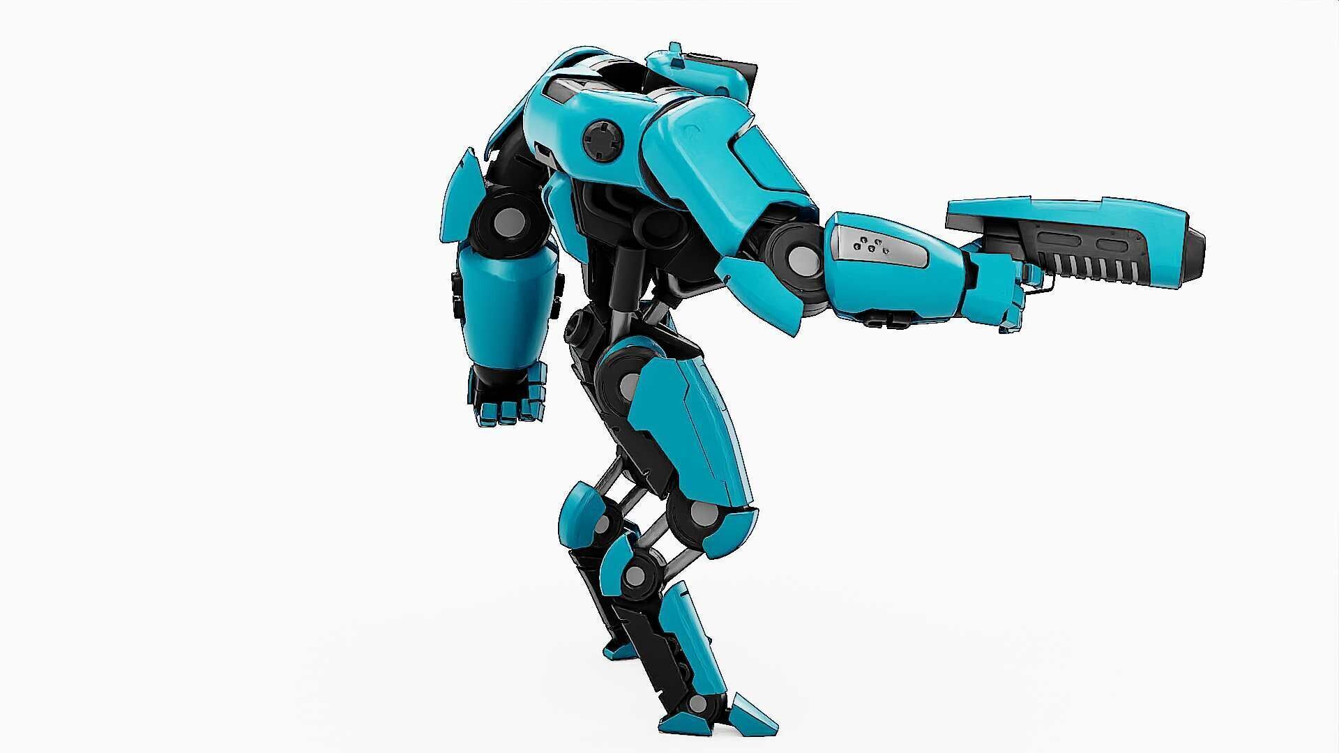 BATTLE DROID SYRIOS-B Rigged for Unreal Engine - Unity - MIXAMO 3D model_11