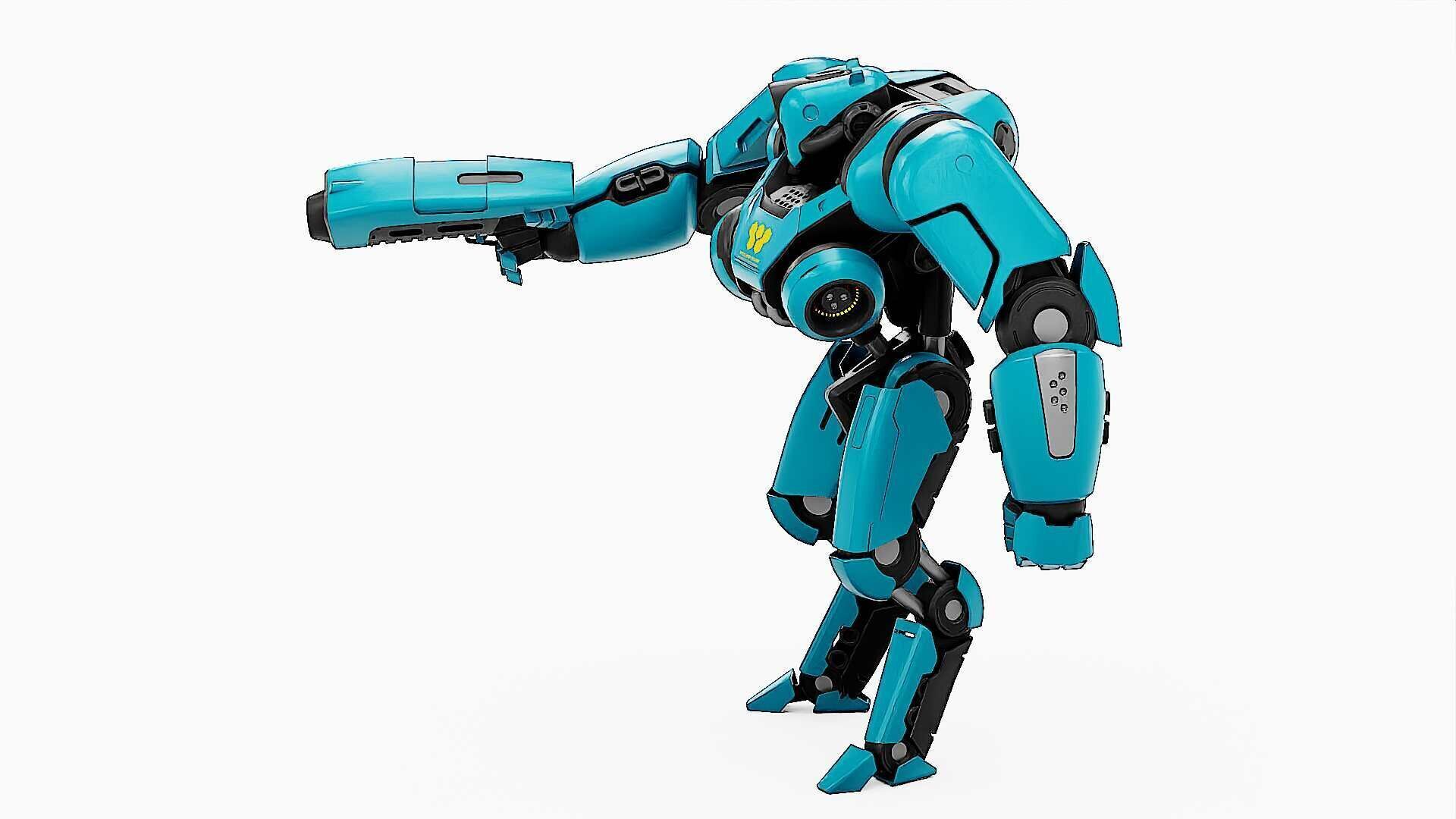 BATTLE DROID SYRIOS-B Rigged for Unreal Engine - Unity - MIXAMO 3D model_23