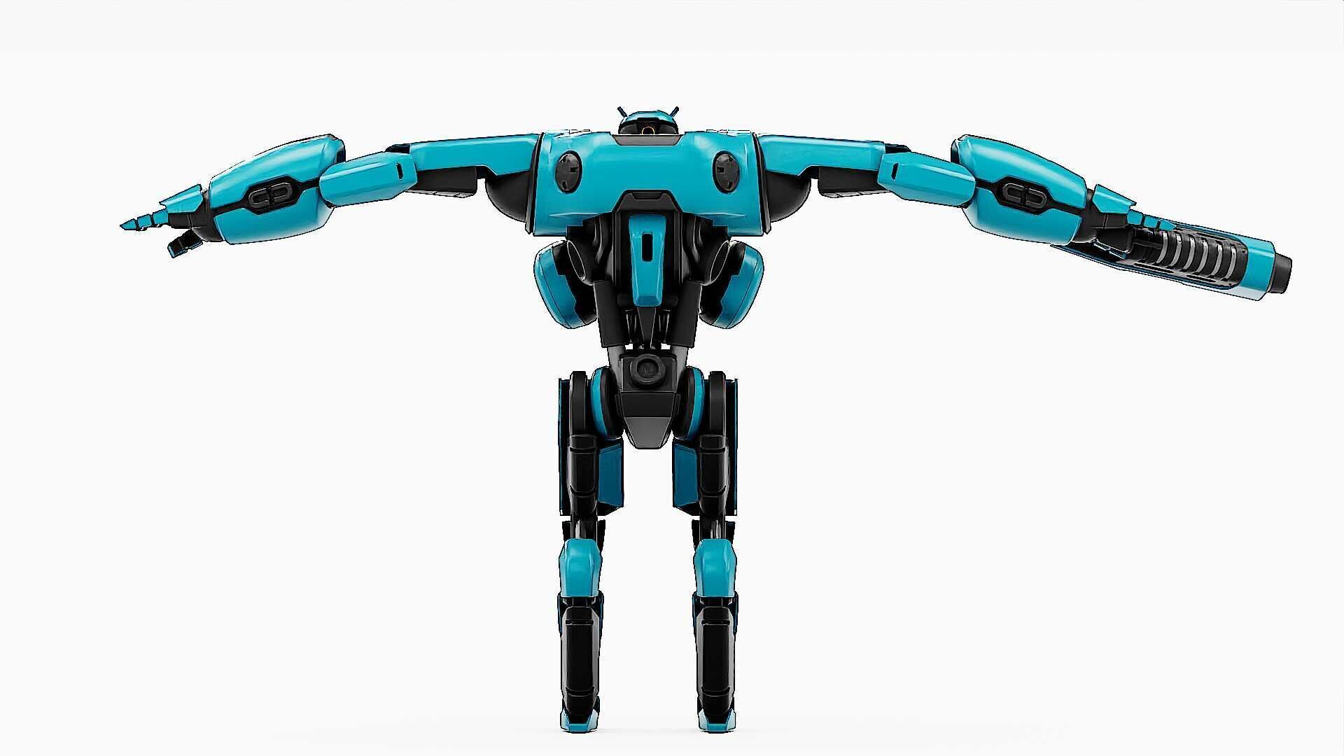 BATTLE DROID SYRIOS-B Rigged for Unreal Engine - Unity - MIXAMO 3D model_31