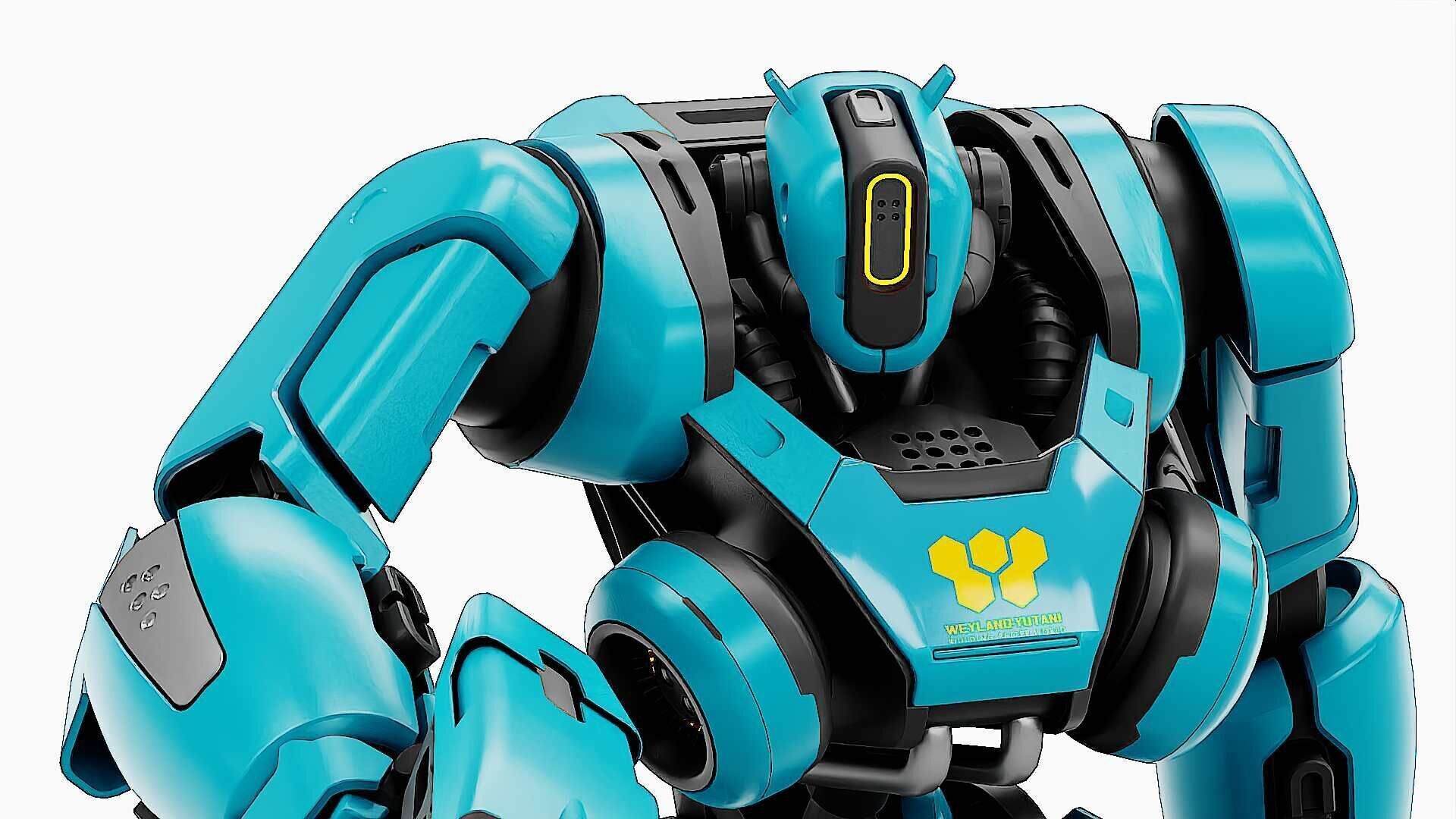 BATTLE DROID SYRIOS-B Rigged for Unreal Engine - Unity - MIXAMO 3D model_26