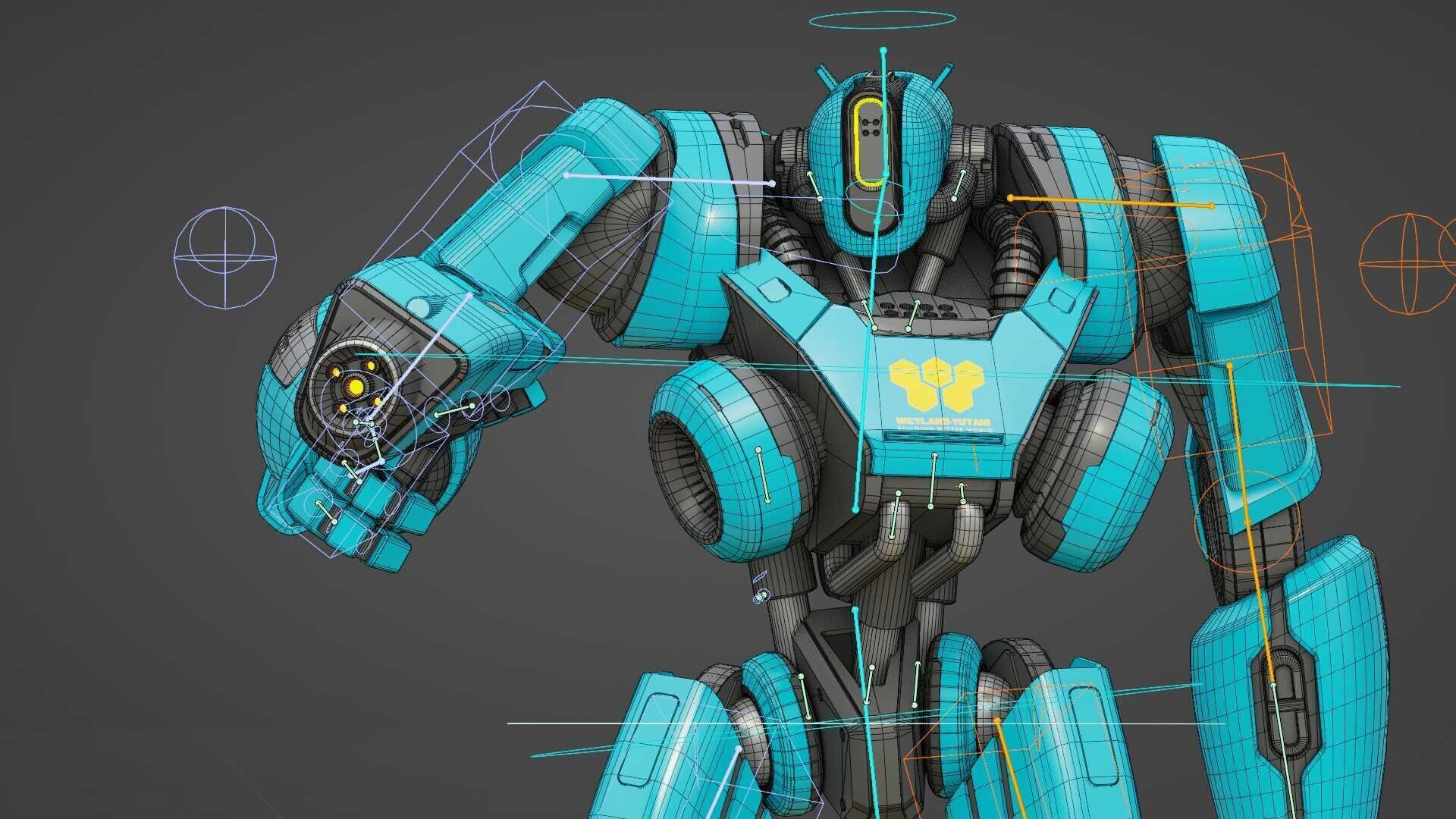 BATTLE DROID SYRIOS-B Rigged for Unreal Engine - Unity - MIXAMO 3D model_39