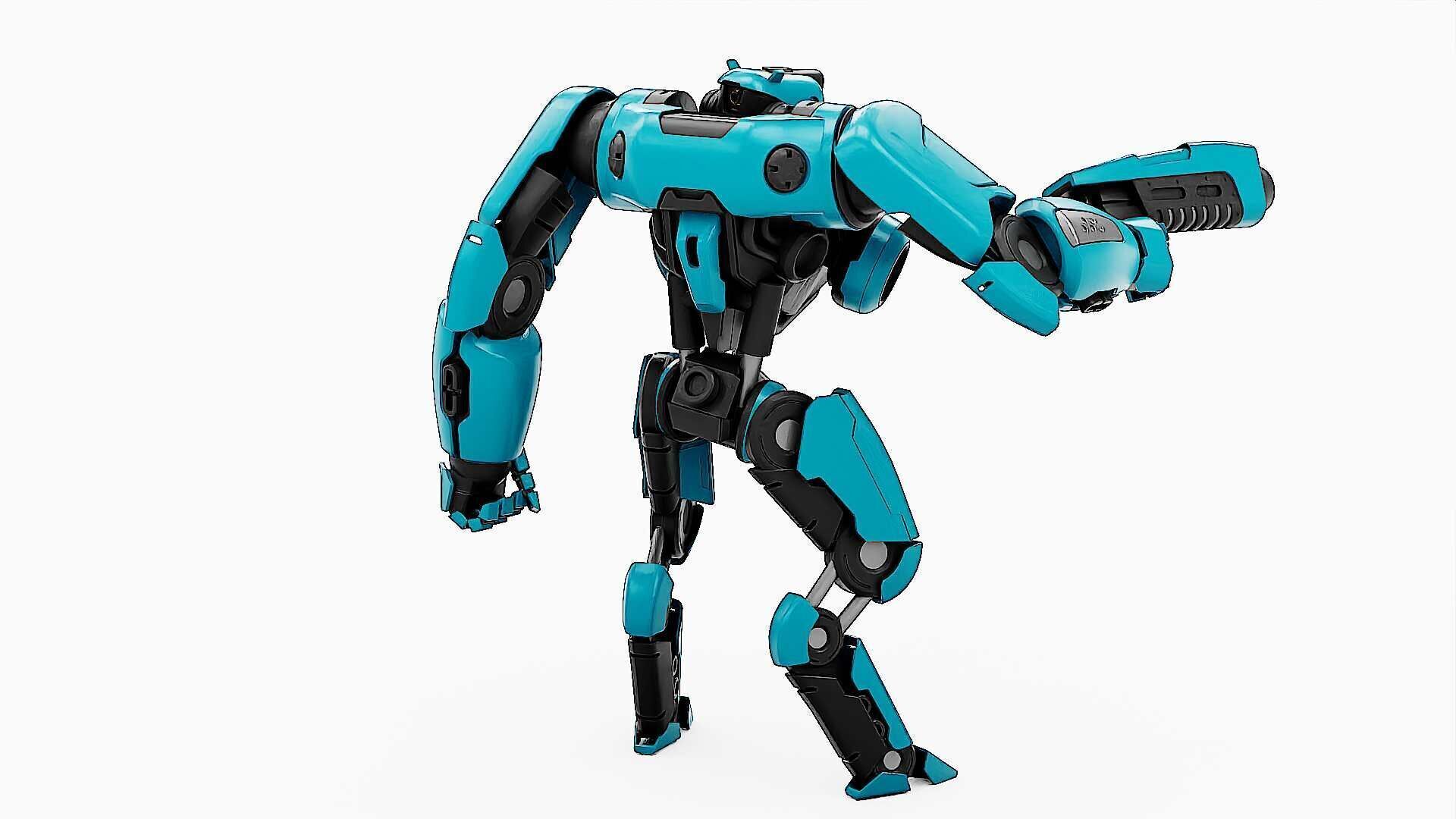 BATTLE DROID SYRIOS-B Rigged for Unreal Engine - Unity - MIXAMO 3D model_14