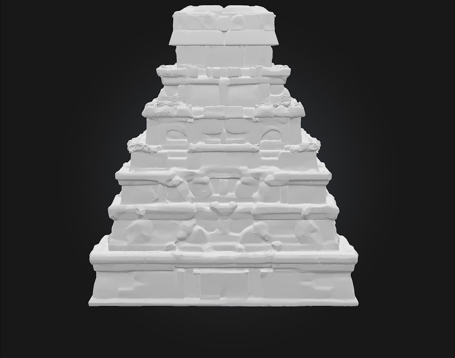 Mossy Temple 3D model_5