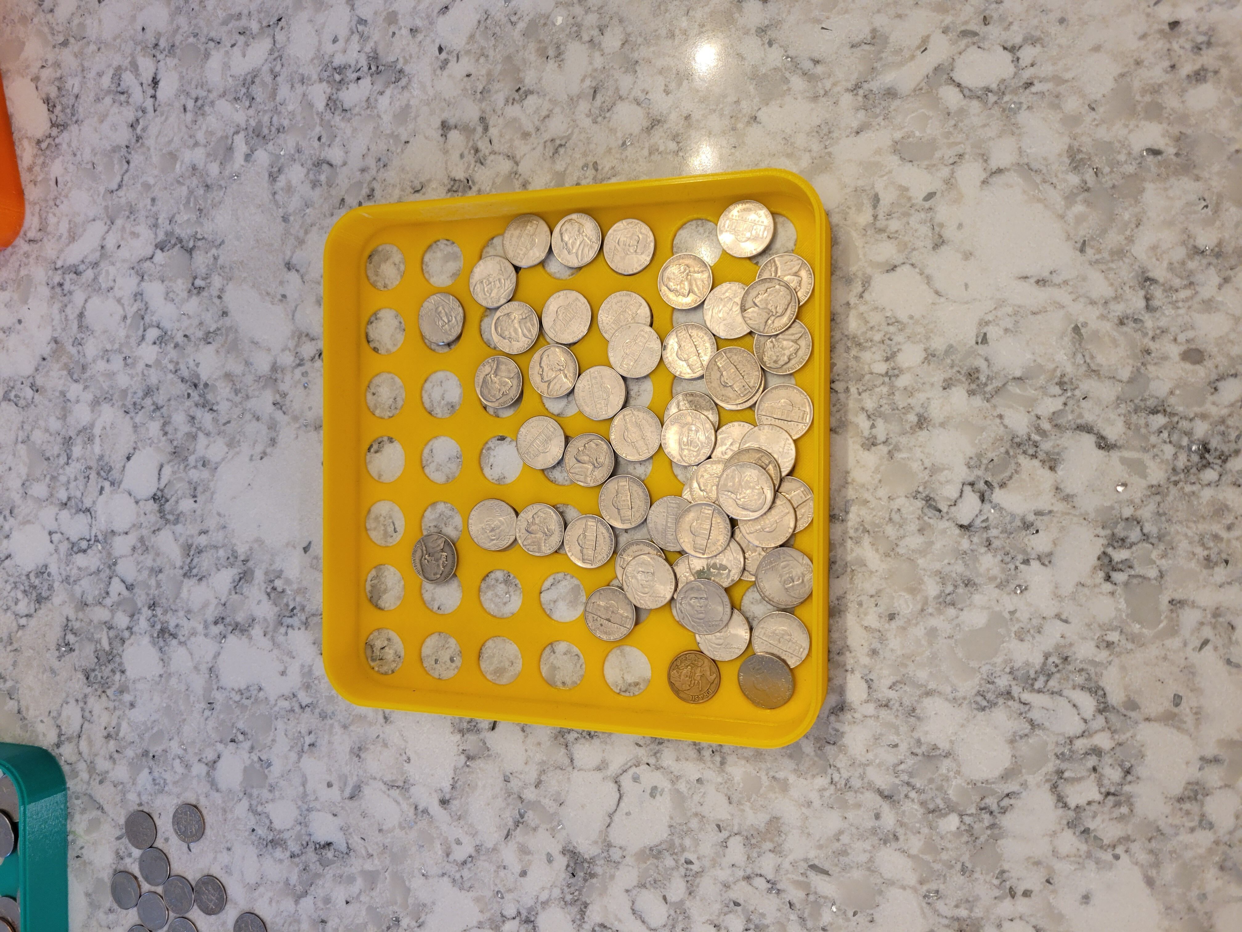 Coin Sorter Tower Money Sifter Quarters Nickels Pennies Dimes 3D print model_4