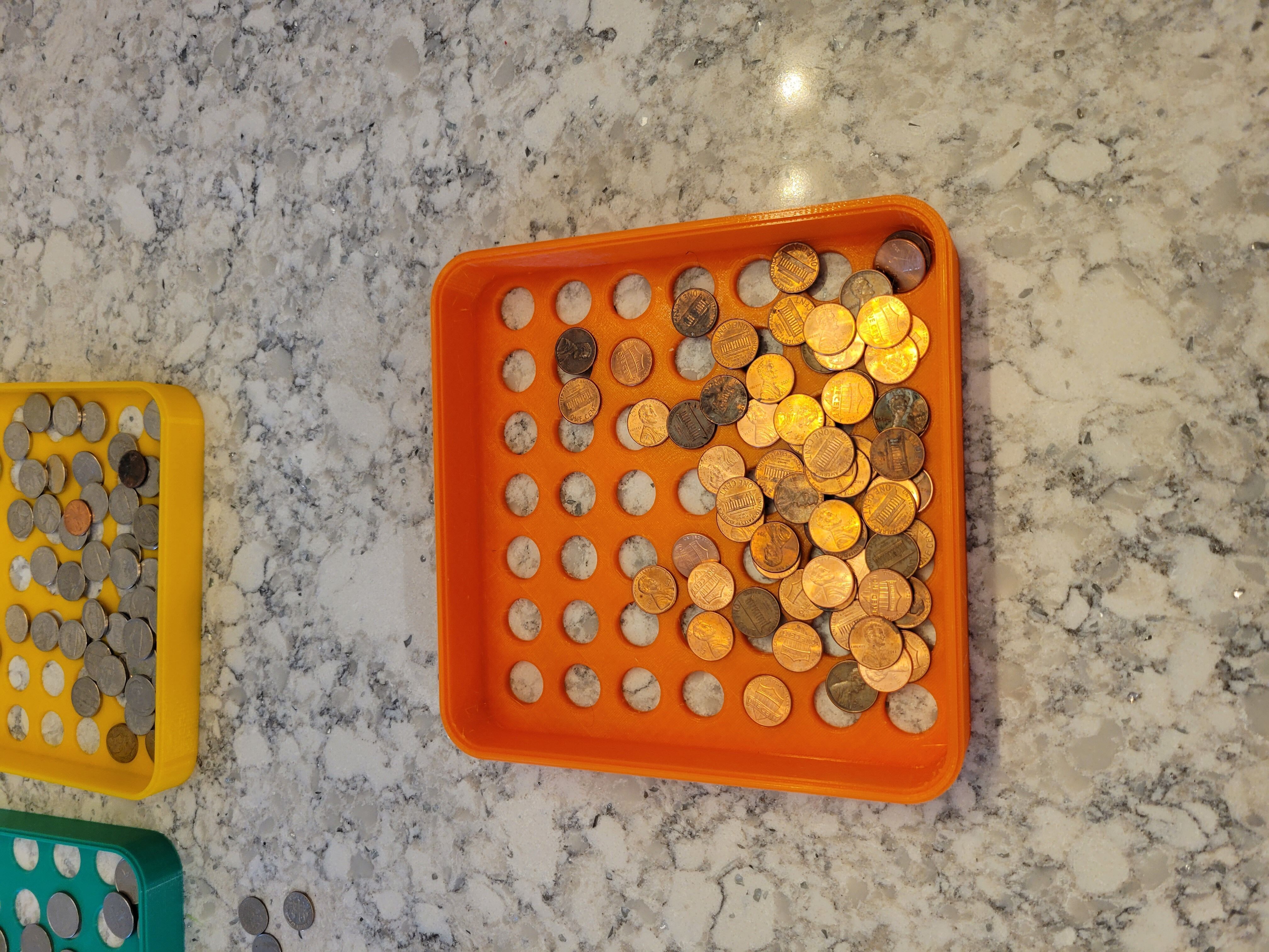 Coin Sorter Tower Money Sifter Quarters Nickels Pennies Dimes 3D print model_3