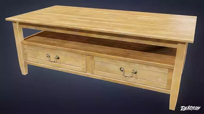 SUBURBS - Table Coffee 01 - LOW POLY AND NANITE