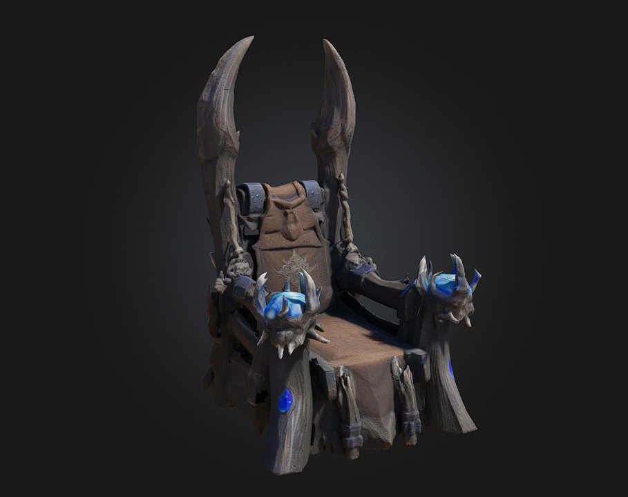 Frost King Throne 3D model_1