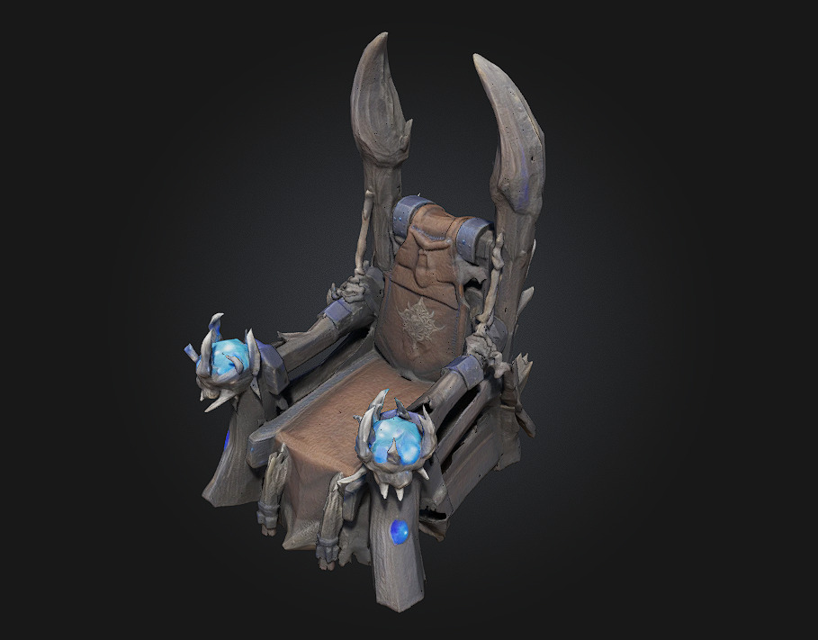 Frost King Throne 3D model_3