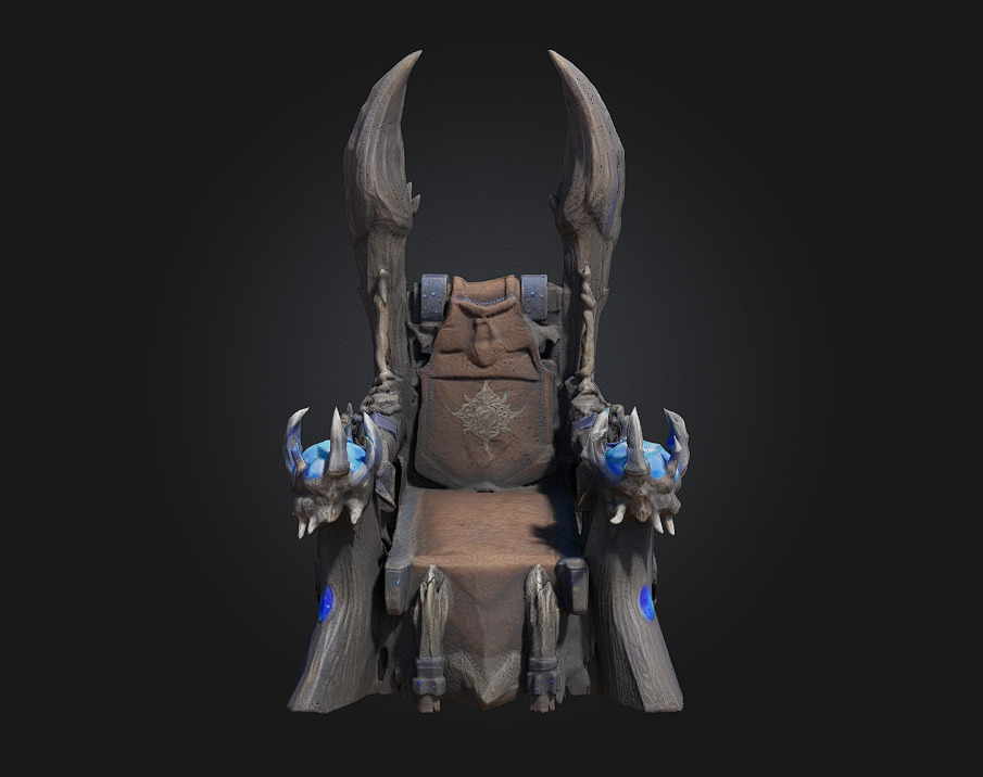 Frost King Throne 3D model_2