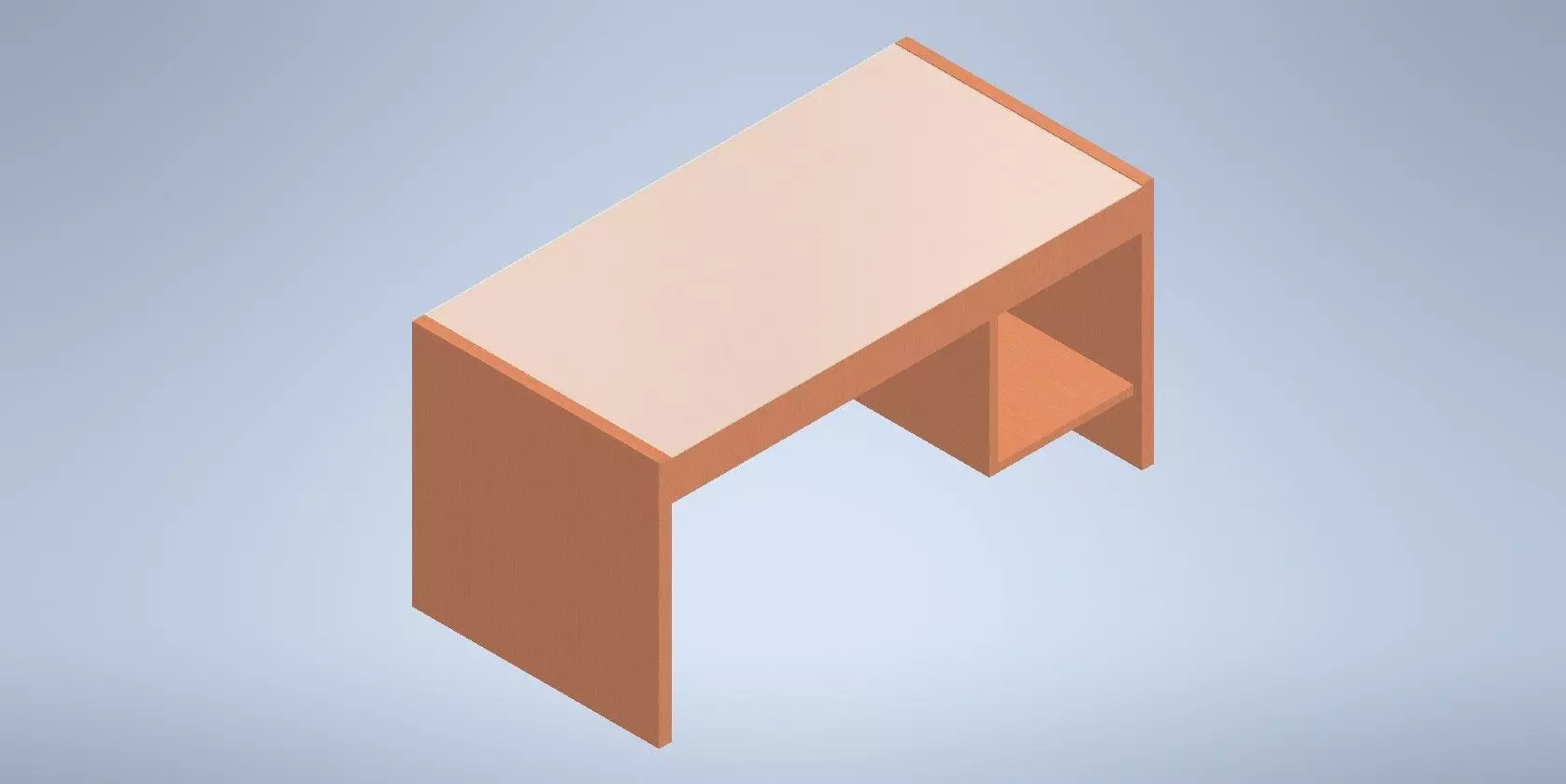 Office Desk 3D print model_0