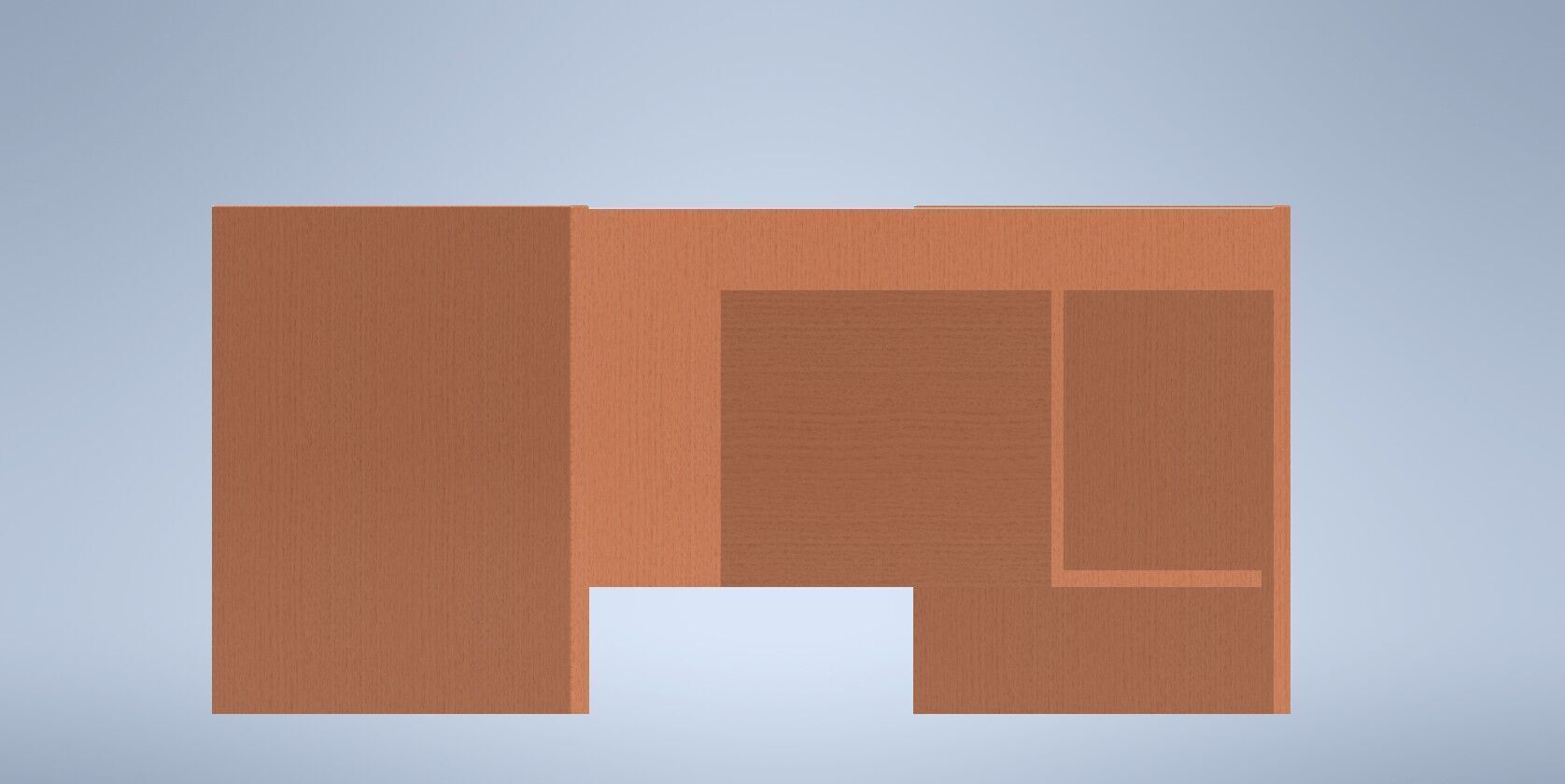 Office Desk 3D print model_1