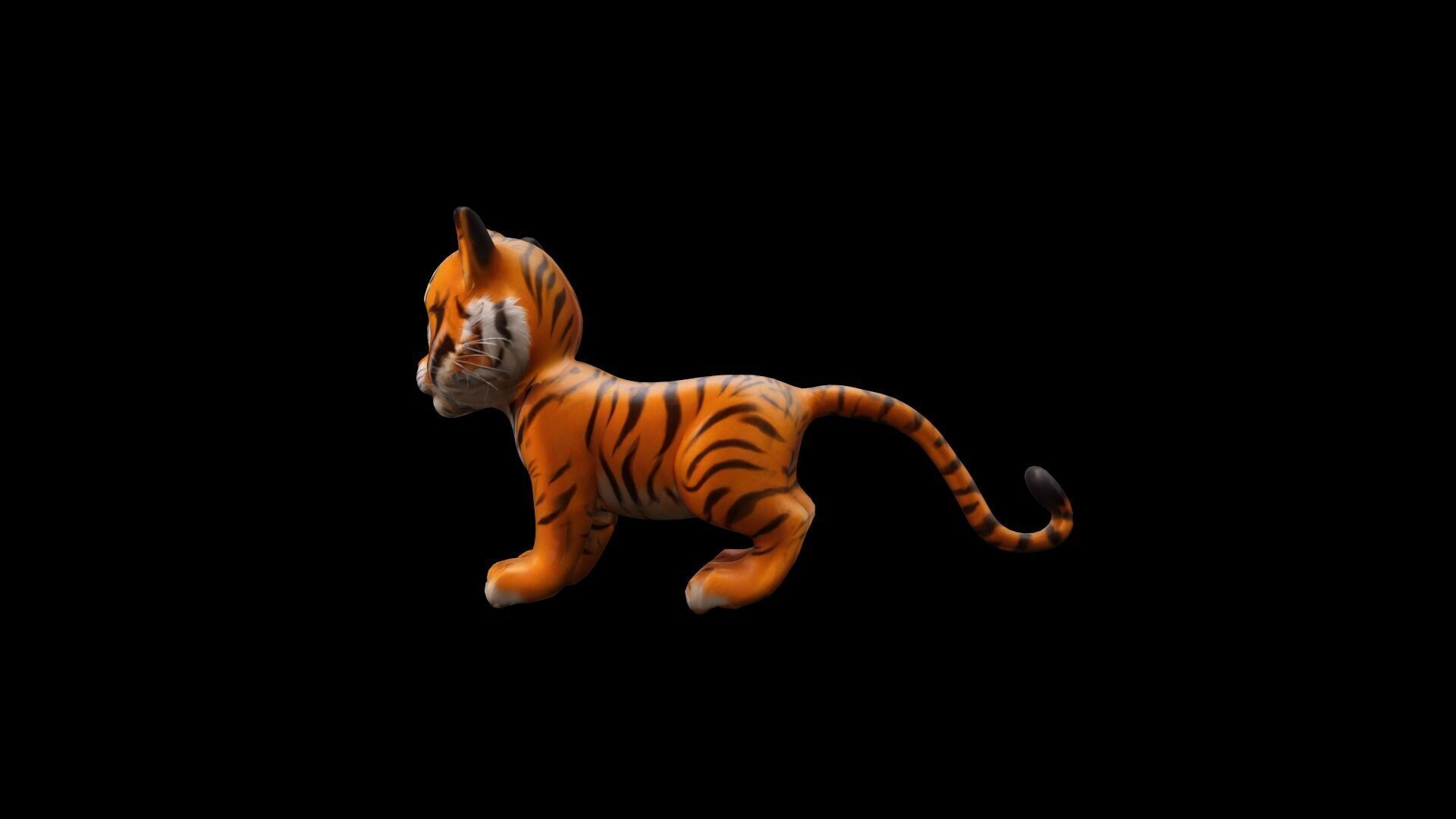 Beautiful Bengal Tiger Portrait High Render 3D model_5
