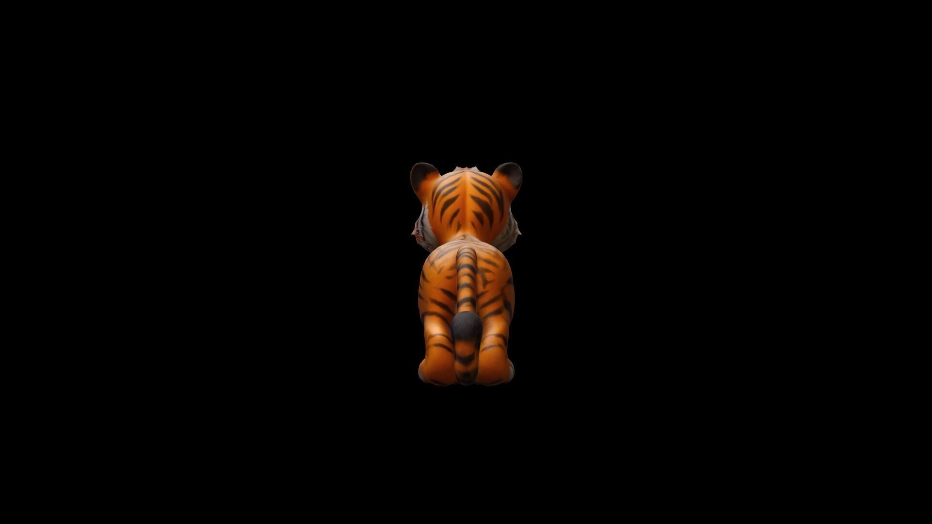 Beautiful Bengal Tiger Portrait High Render 3D model_4