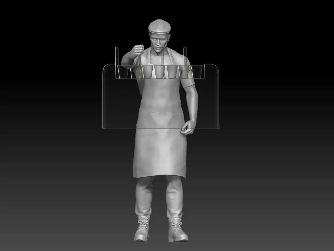 coffee shop boy 2 3D print model