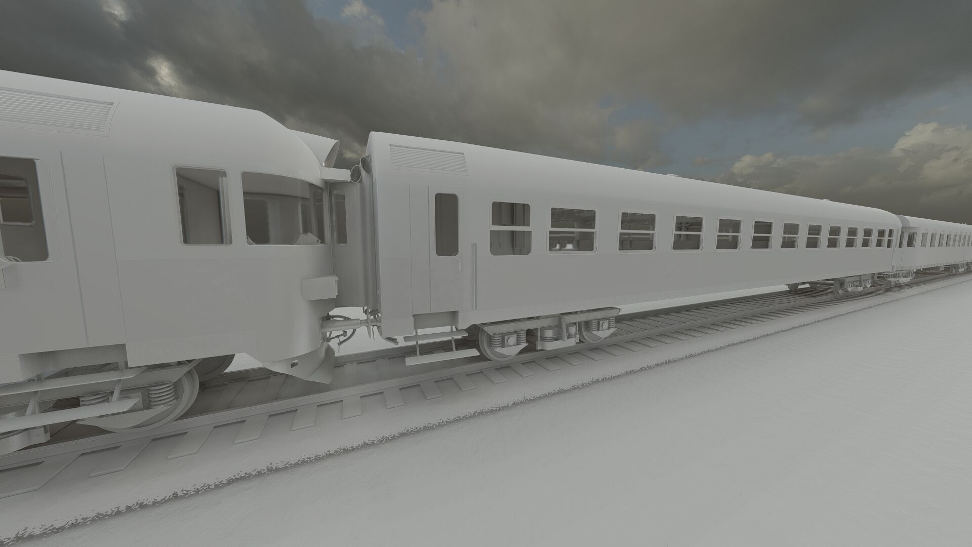 Early diesel train 3D model_39