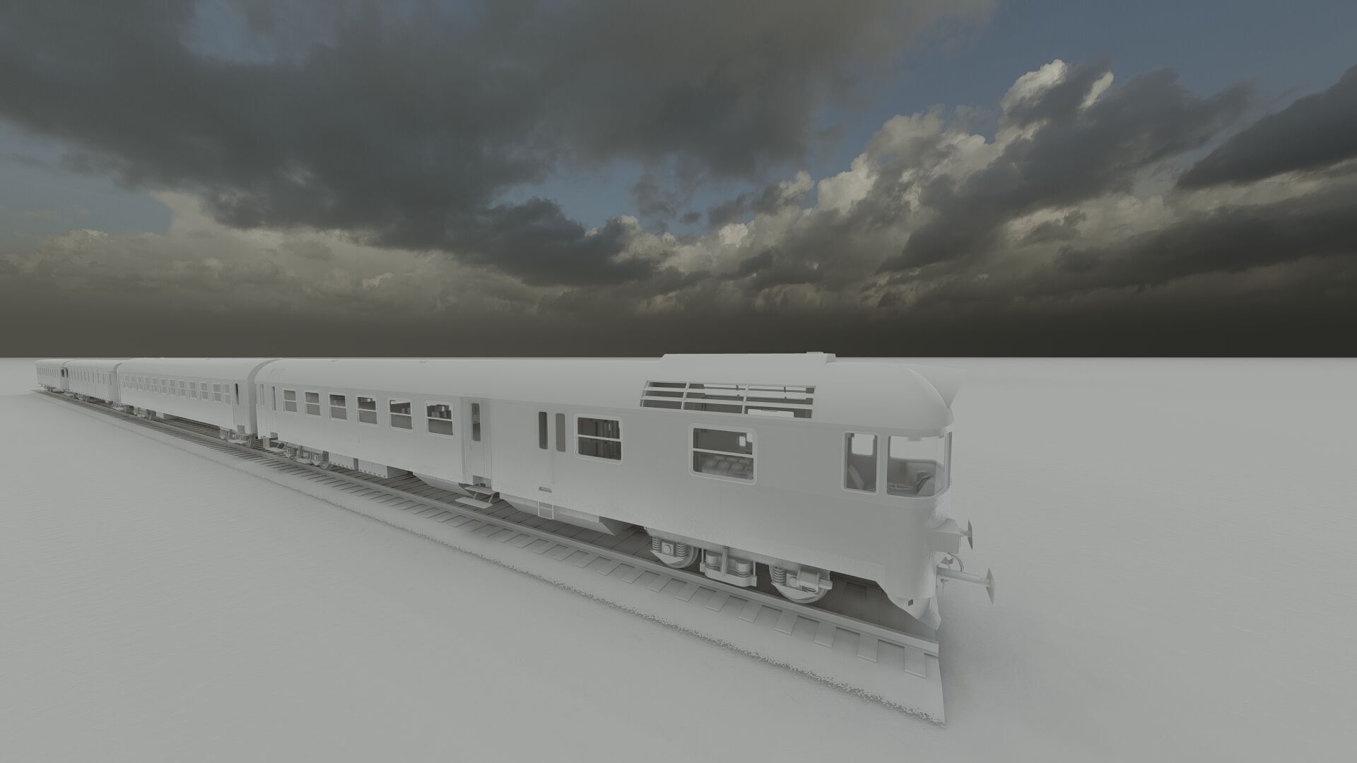 Early diesel train 3D model_35