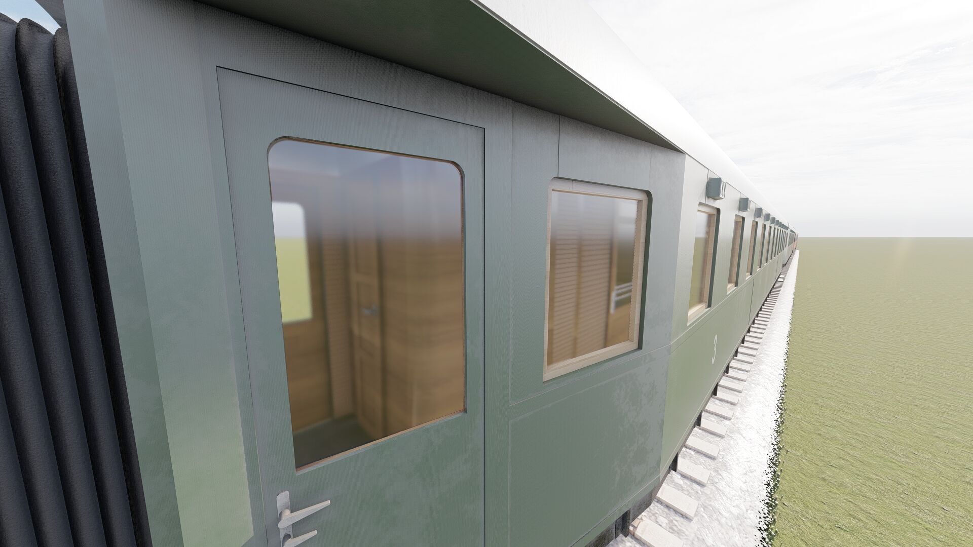 Early diesel train 3D model_34