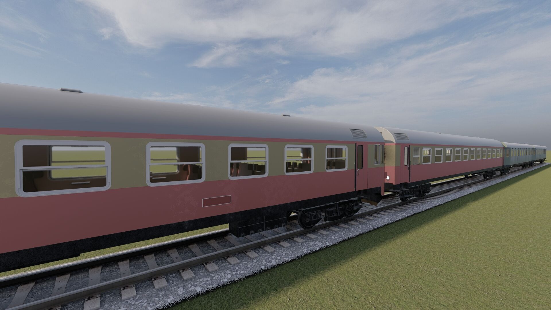 Early diesel train 3D model_8