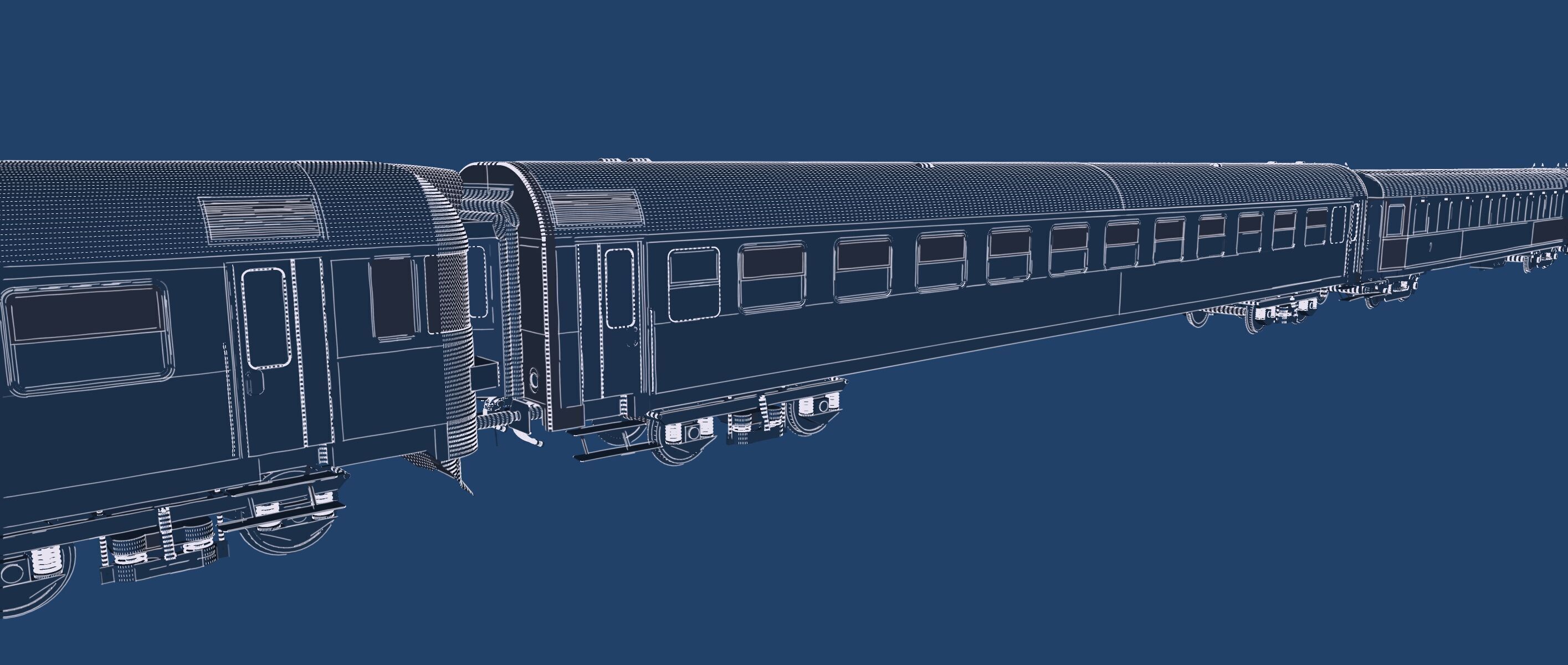 Early diesel train 3D model_42