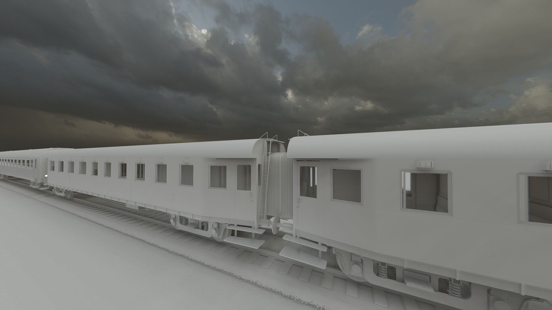 Early diesel train 3D model_40