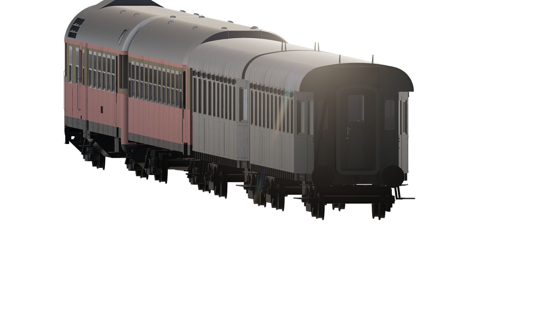 Early diesel train 3D model_3