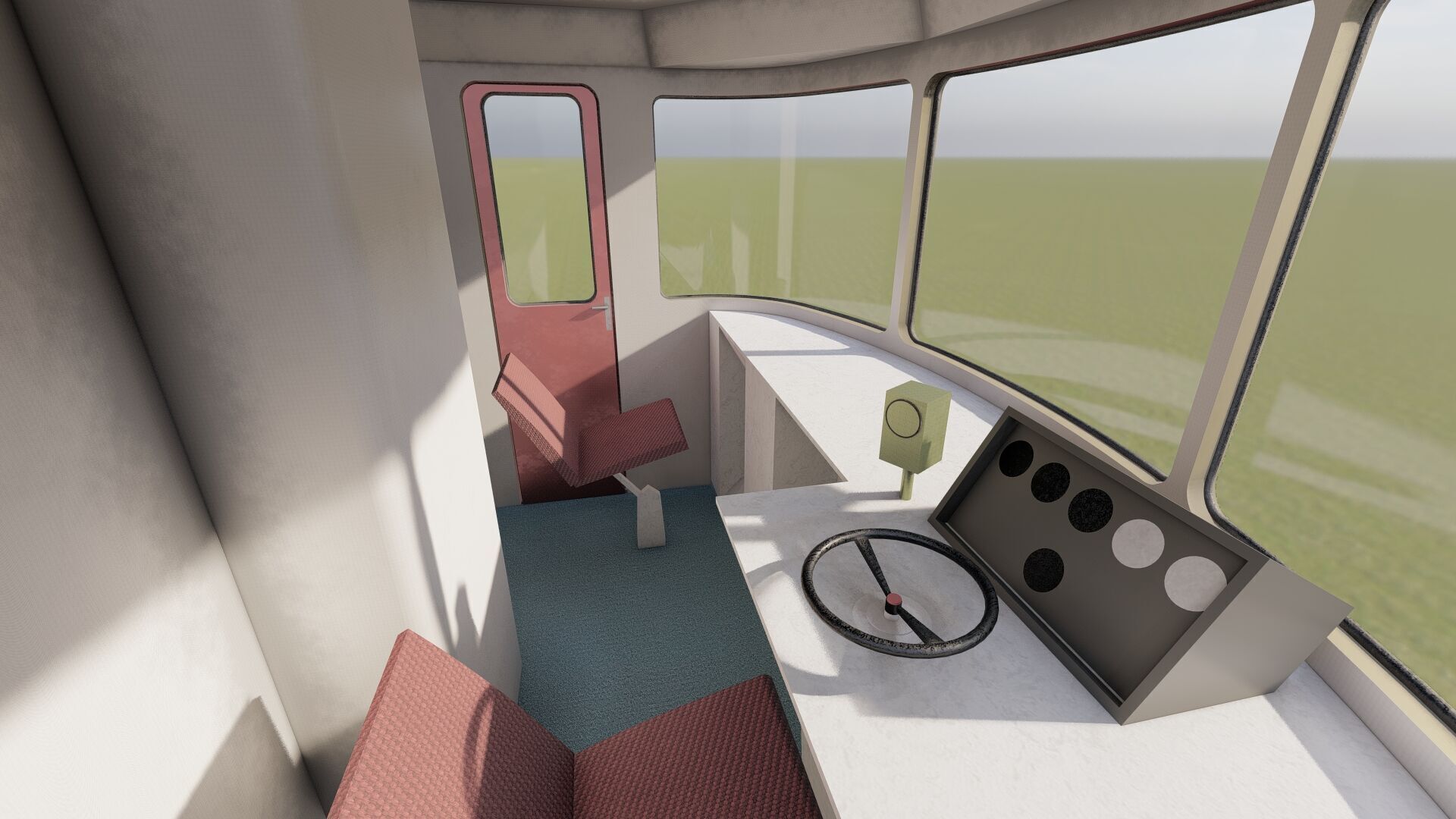 Early diesel train 3D model_14