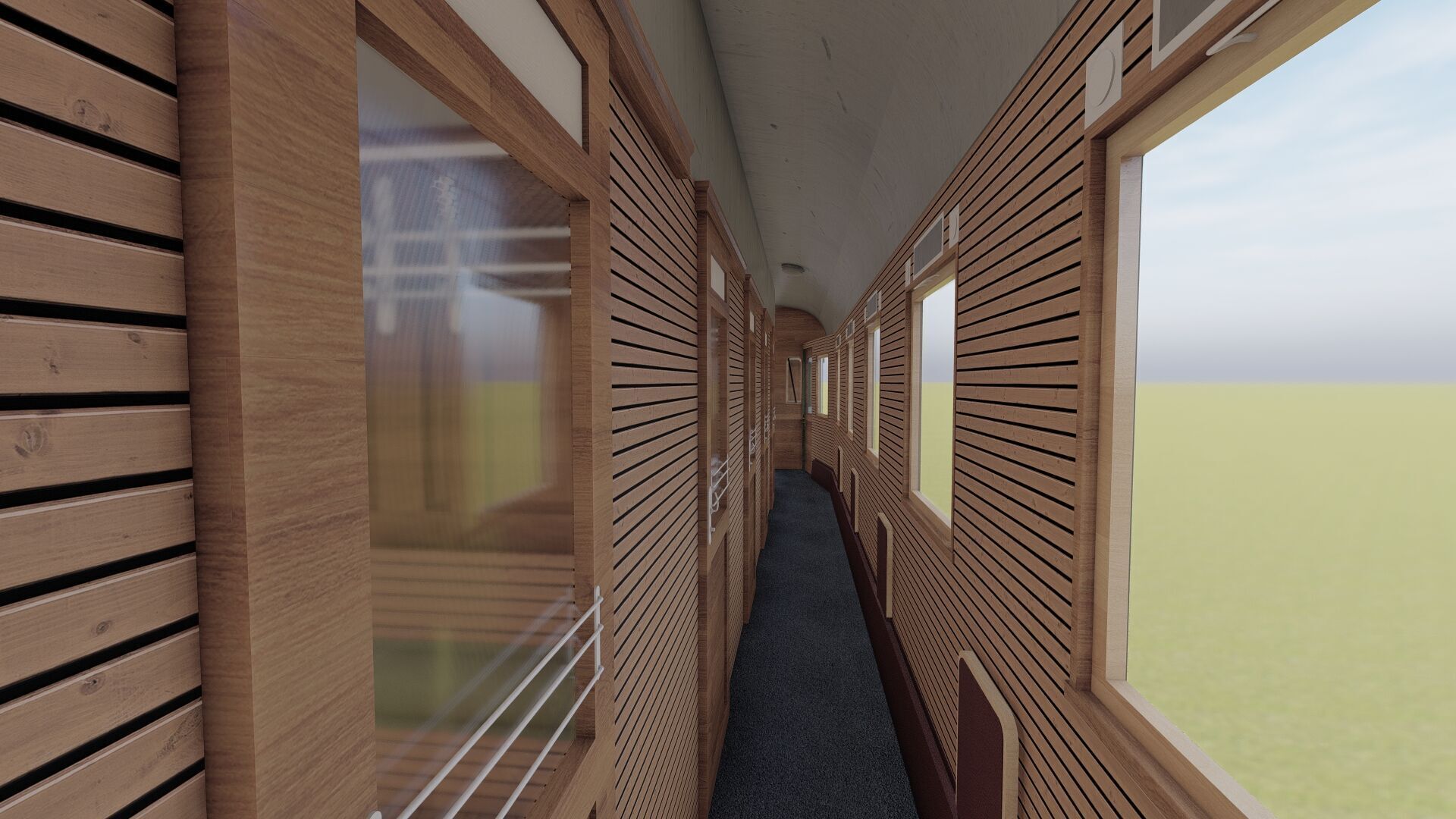 Early diesel train 3D model_29
