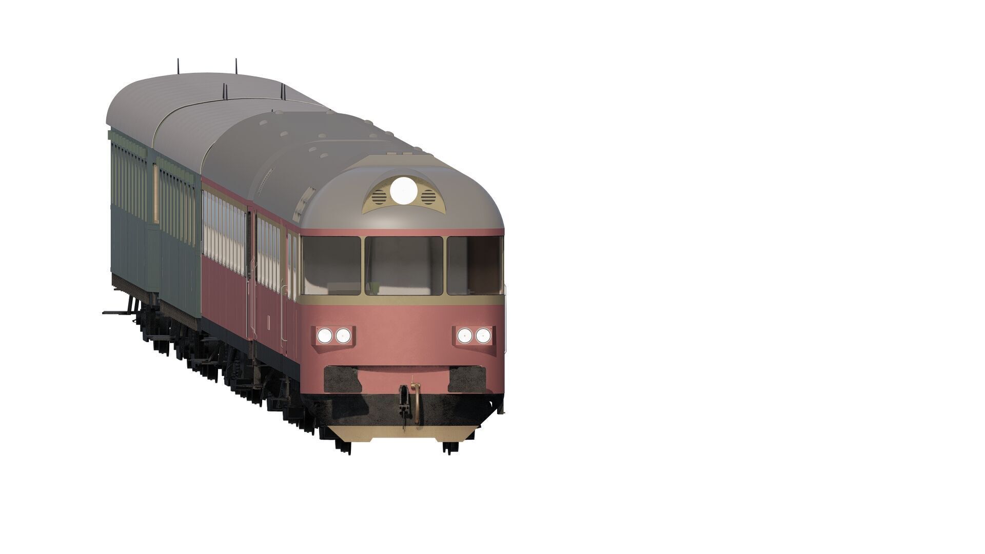 Early diesel train 3D model_2
