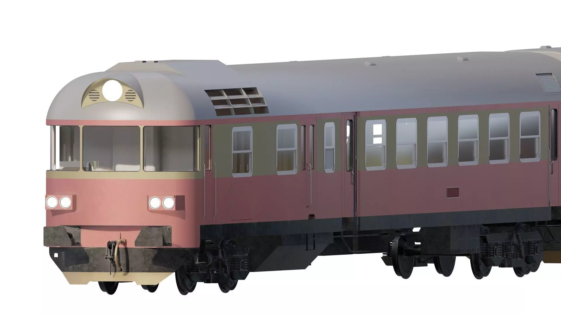 Early diesel train 3D model_0