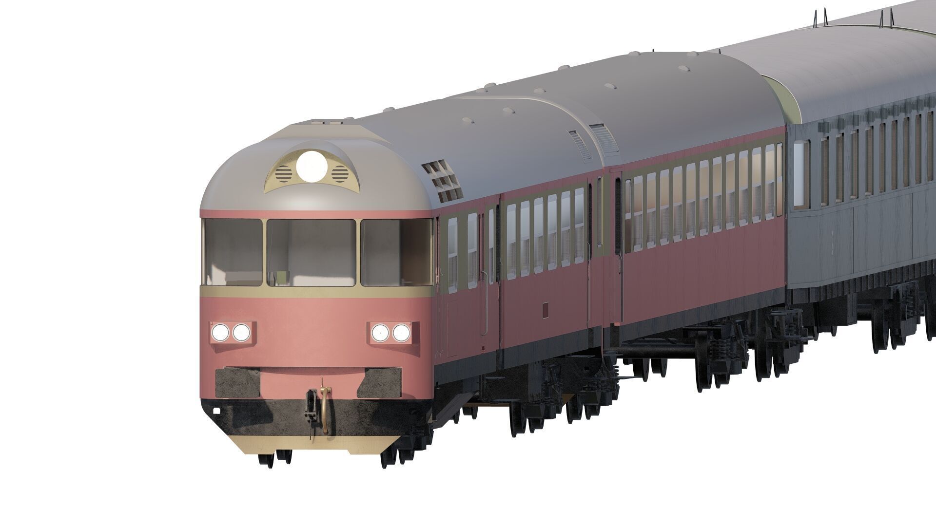 Early diesel train 3D model_1