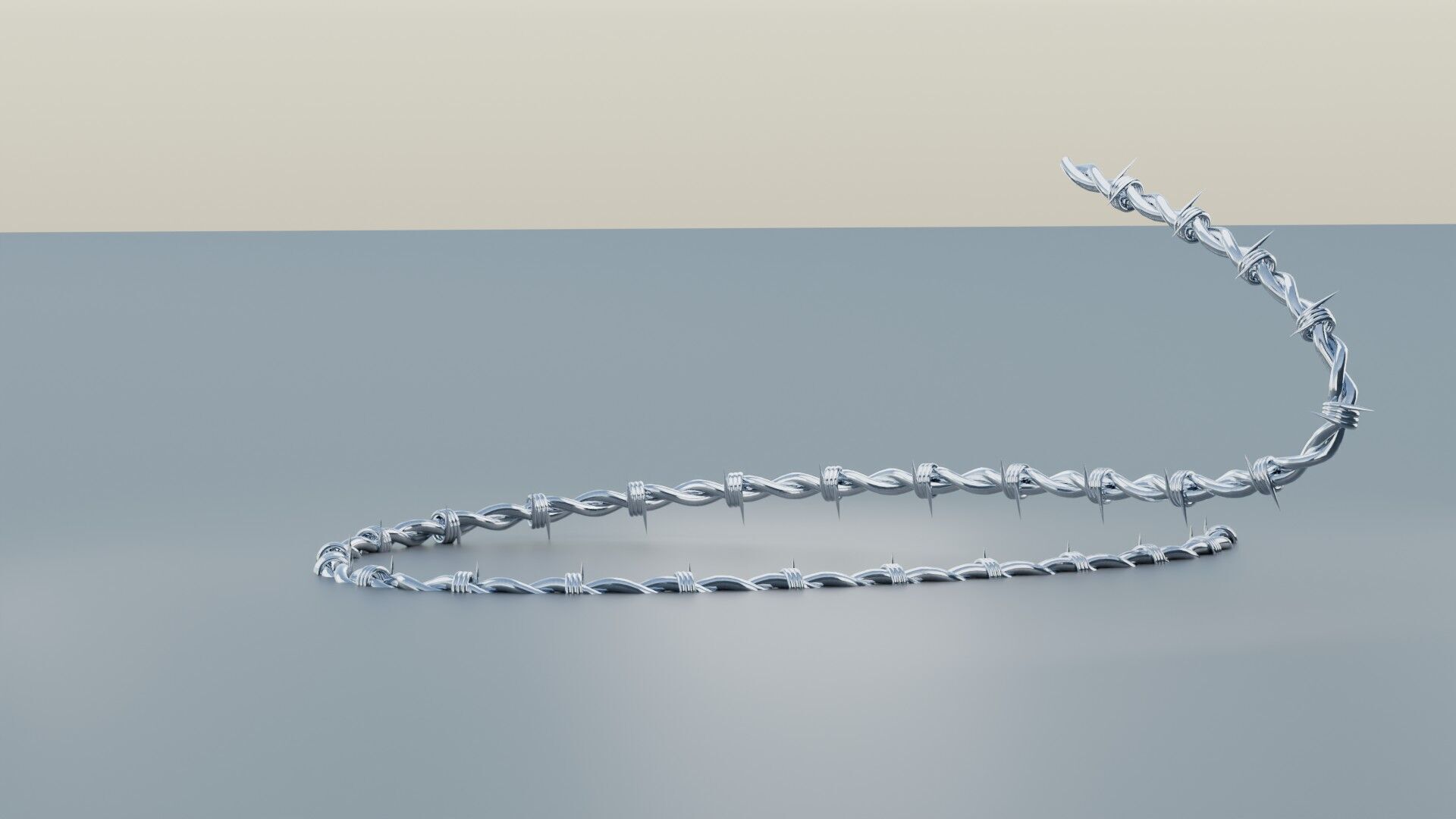 Barbed Wire 3D model_4