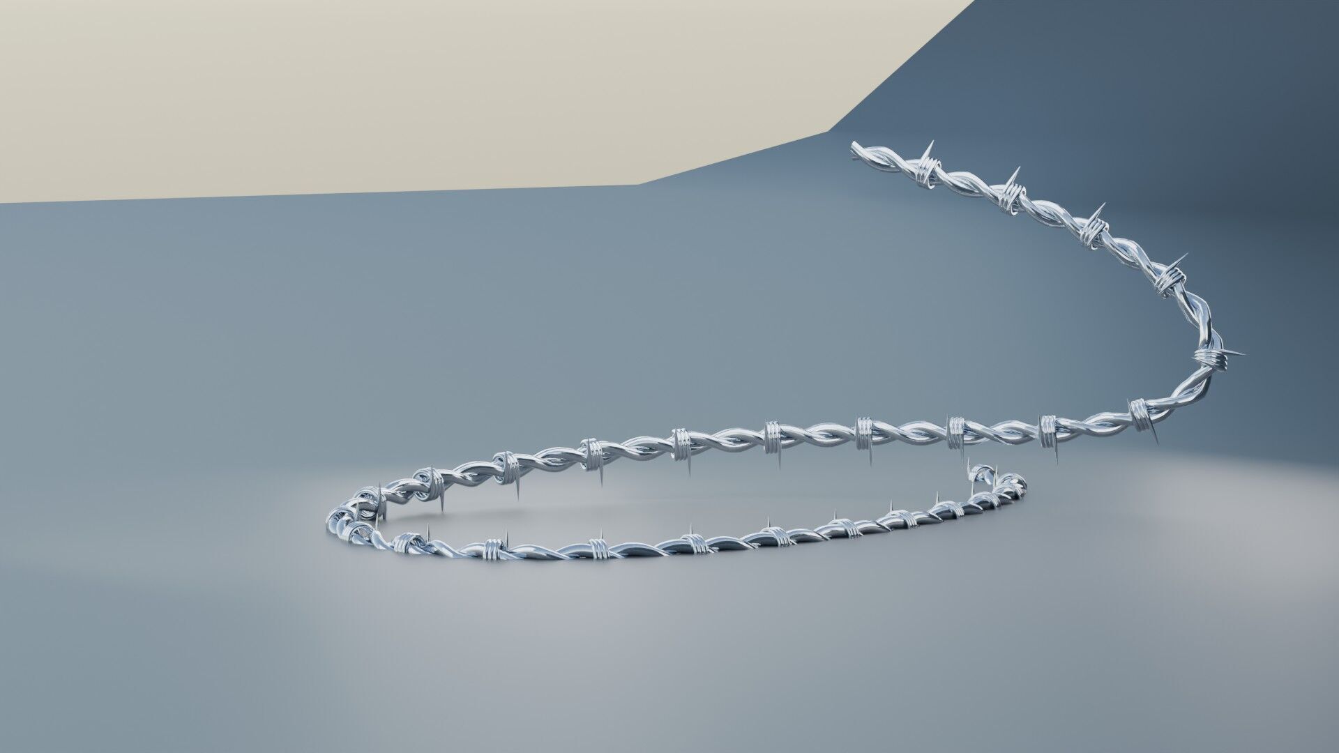 Barbed Wire 3D model_3