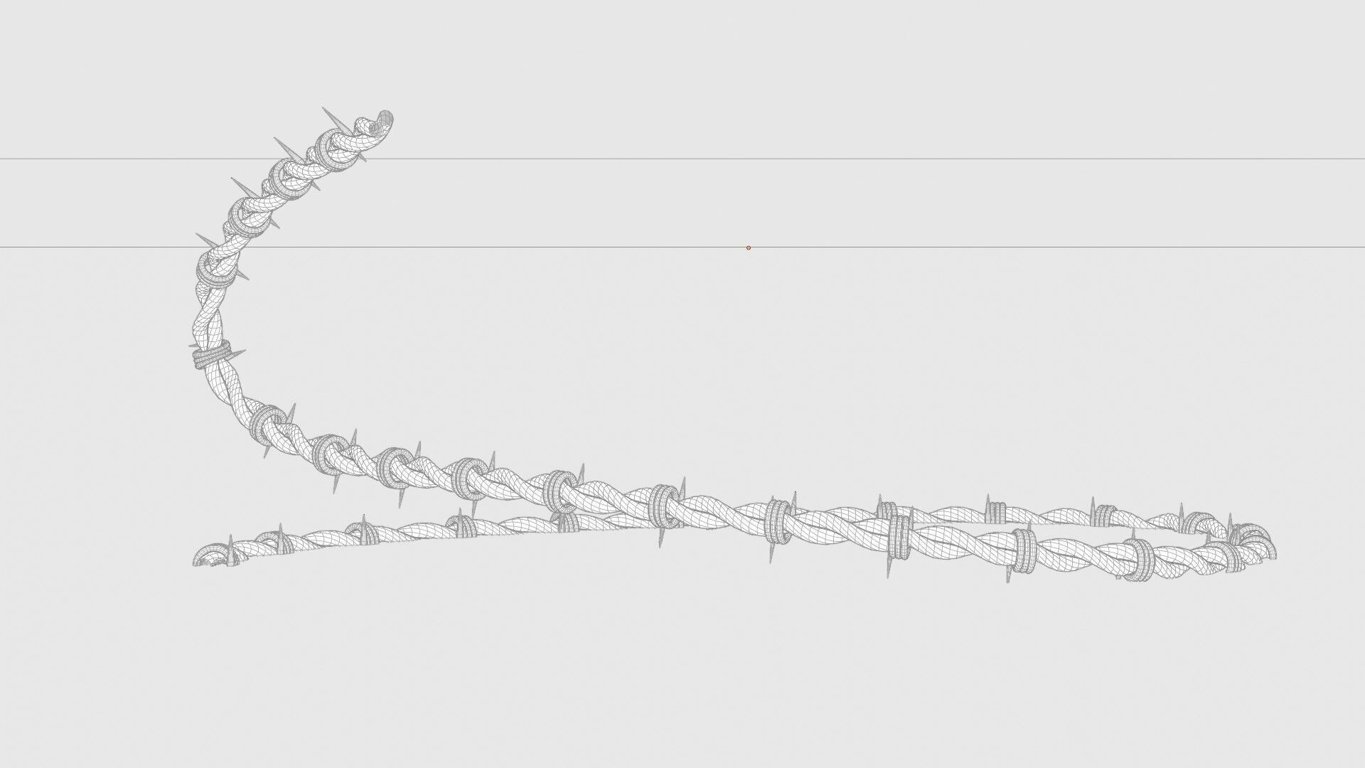 Barbed Wire 3D model_7