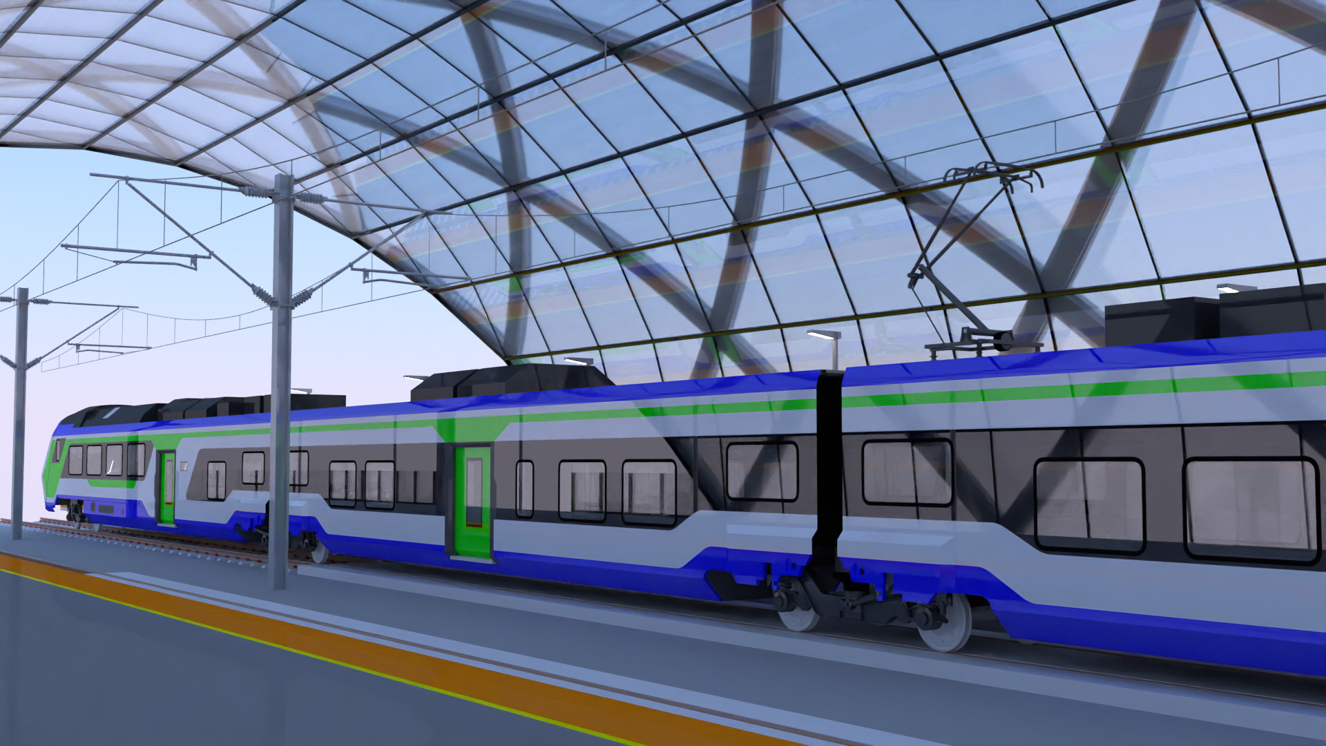Station with Hitachi HTR 412 3D model_7