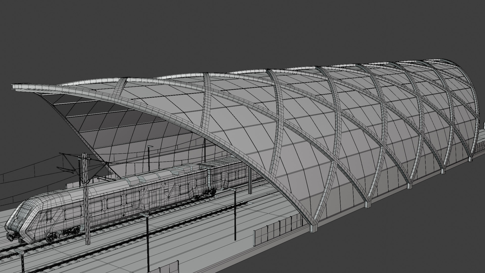 Station with Hitachi HTR 412 3D model_4