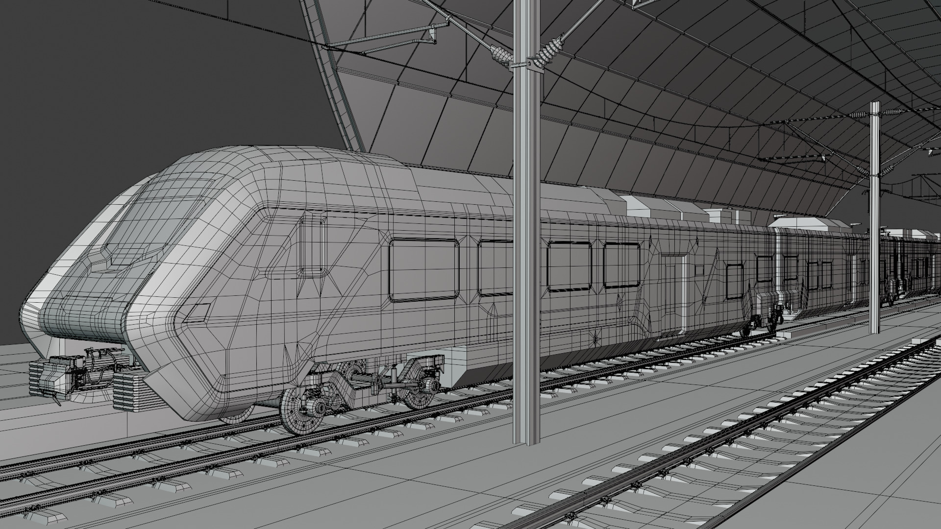 Station with Hitachi HTR 412 3D model_6