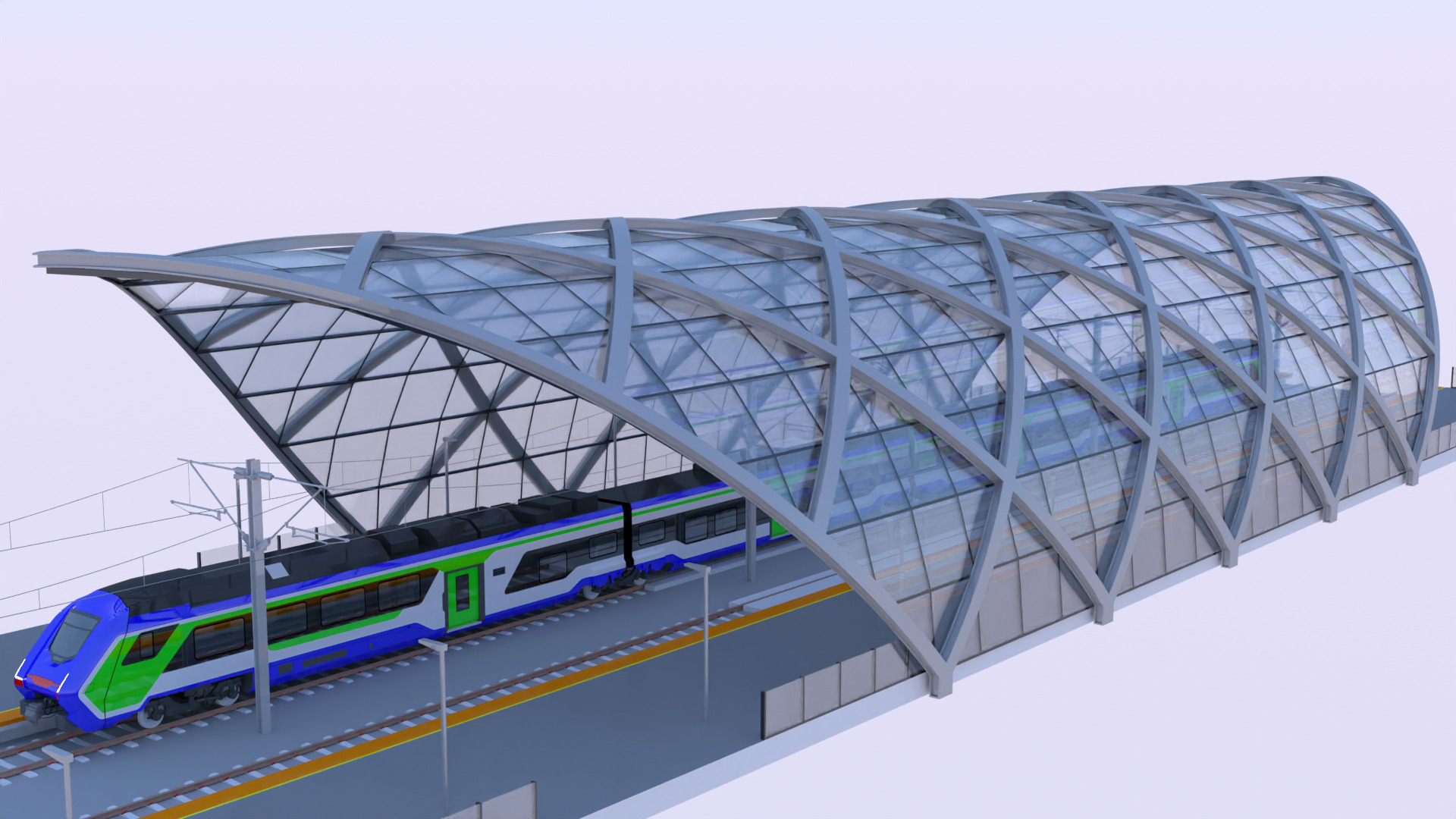 Station with Hitachi HTR 412 3D model_3