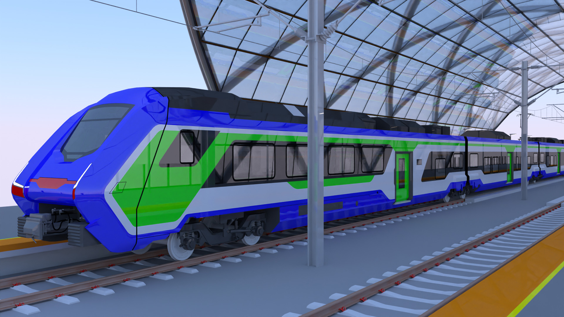 Station with Hitachi HTR 412 3D model_5