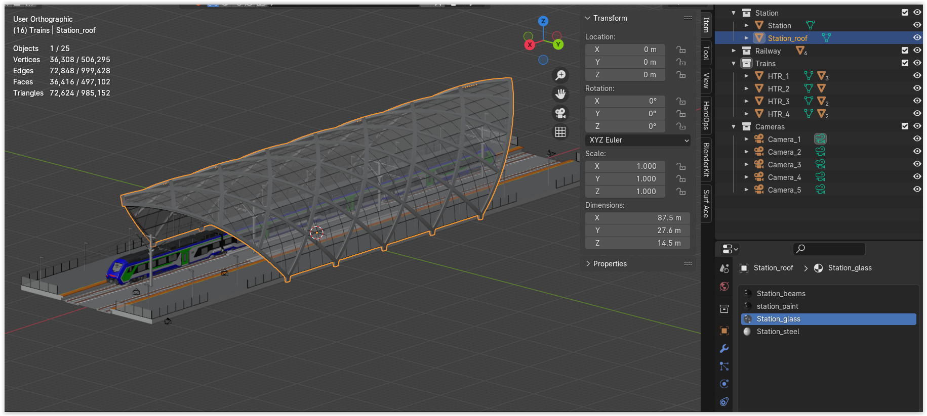 Station with Hitachi HTR 412 3D model_8