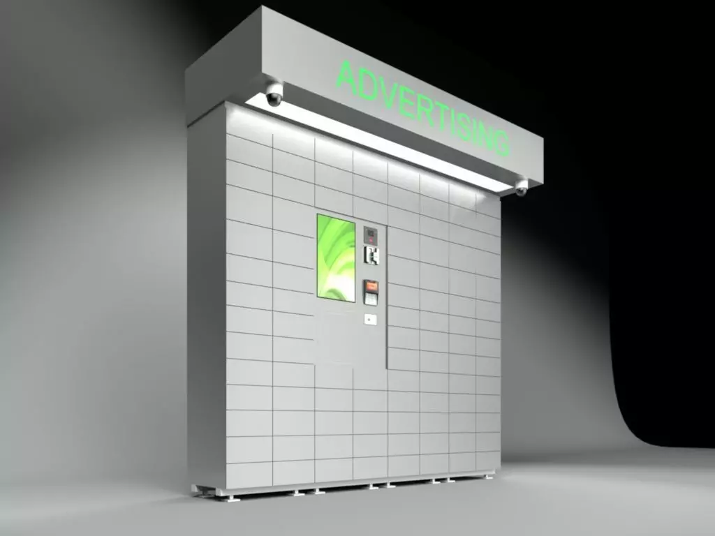 3d model of parcel locker 3D model