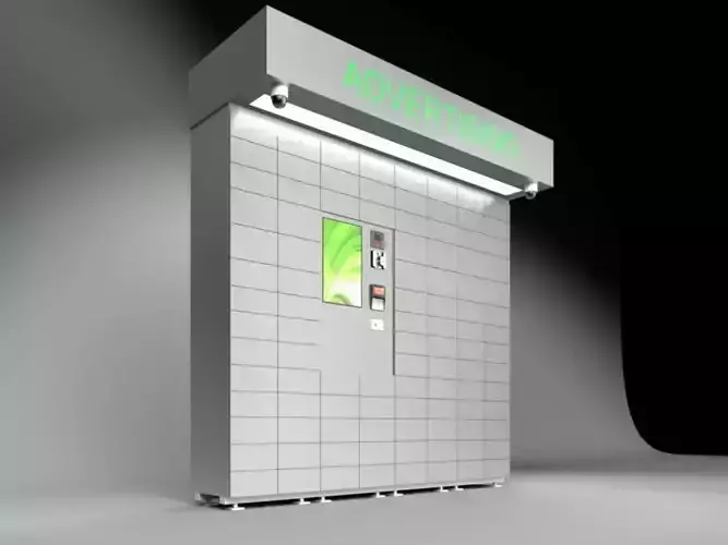 3d model of parcel locker