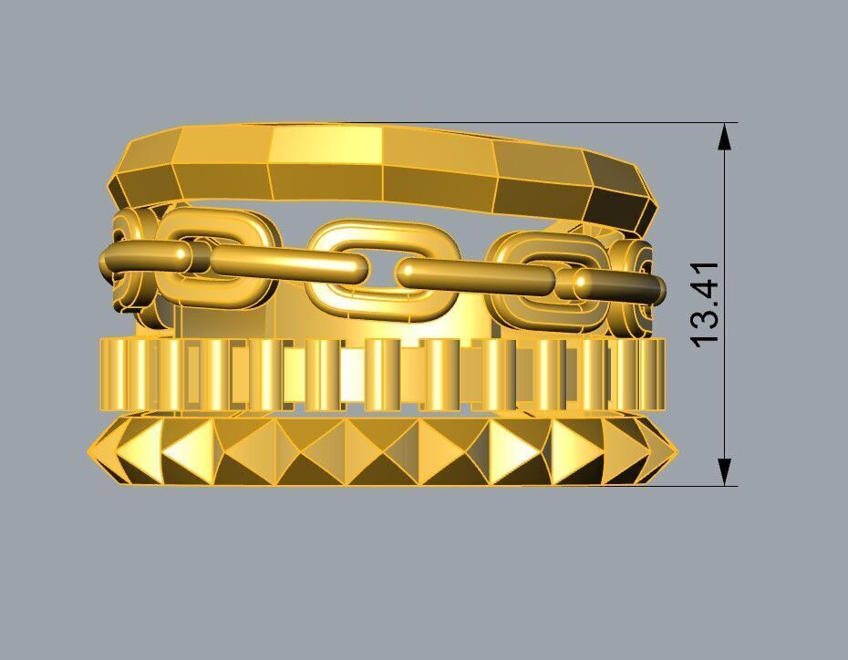 Portofino Ring 3D print model_2