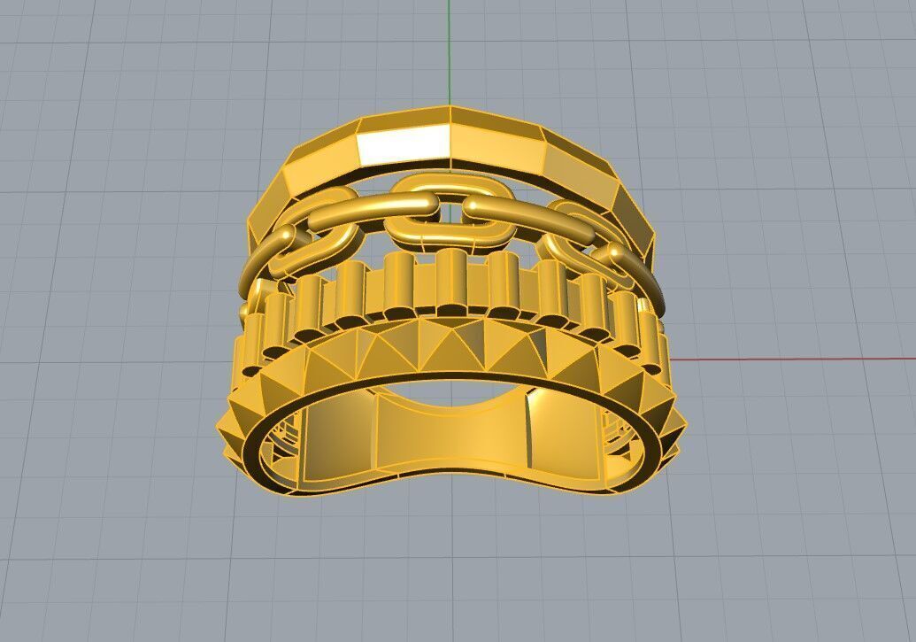Portofino Ring 3D print model_3